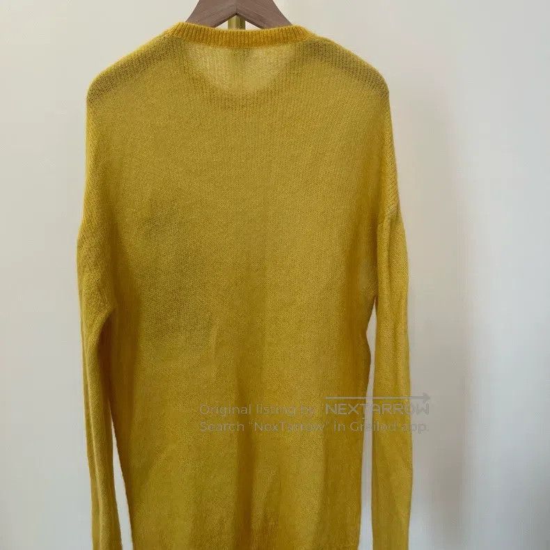 Loewe Loewe Yellow Embroidered Logo Knit Jacket Size M / US 6-8 / IT 42-44 - 4 Thumbnail