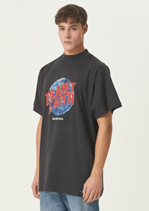 Balenciaga Balenciaga Planet Earth Oversized T shirt Size US M / EU 48-50 / 2 - 3 Thumbnail