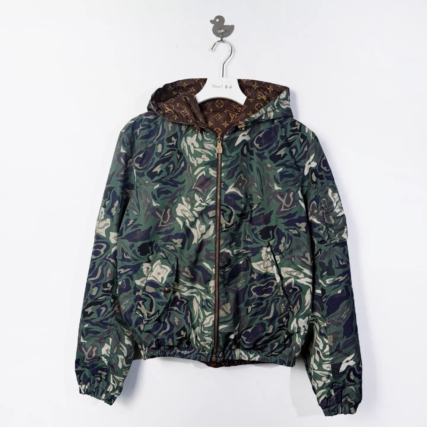 Louis Vuitton LV 25 Nigo Camo Logo Reversible Hooded Jacket Size US S / EU 44-46 / 1 - 1 Thumbnail