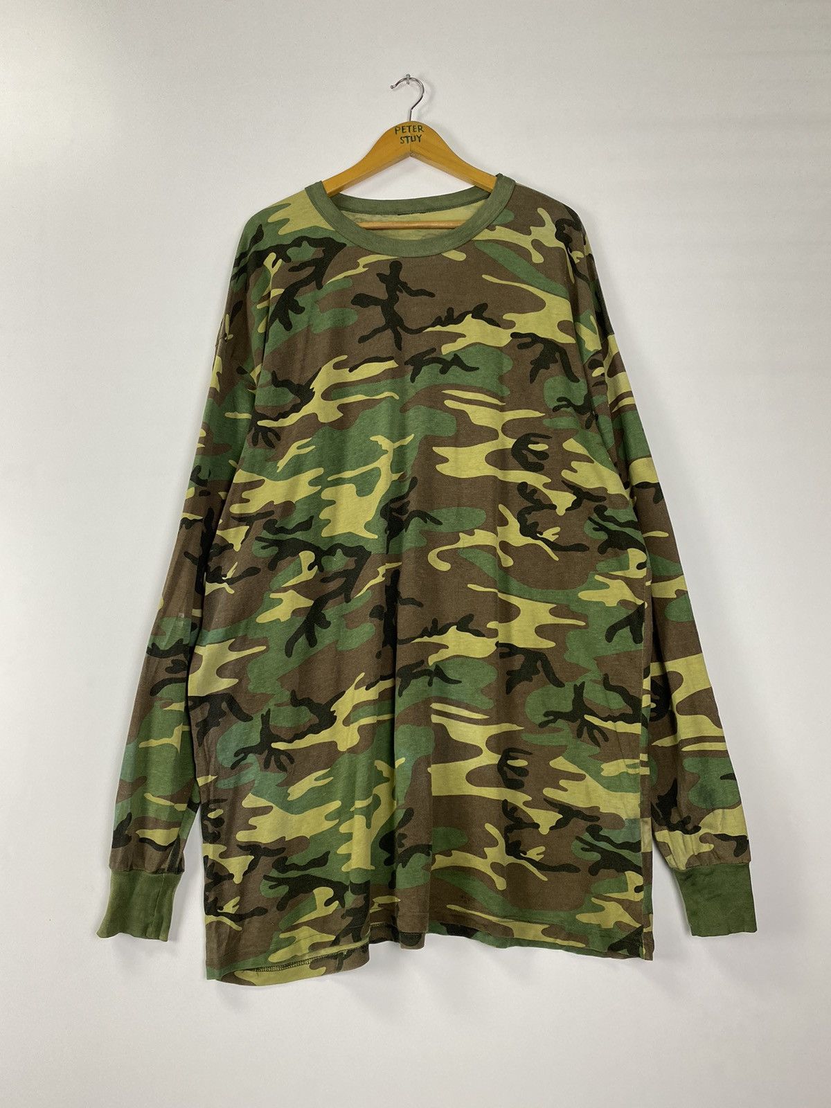 Vintage Vintage Army Long Sleeve Shirt Size US XL / EU 56 / 4 - 1 Thumbnail
