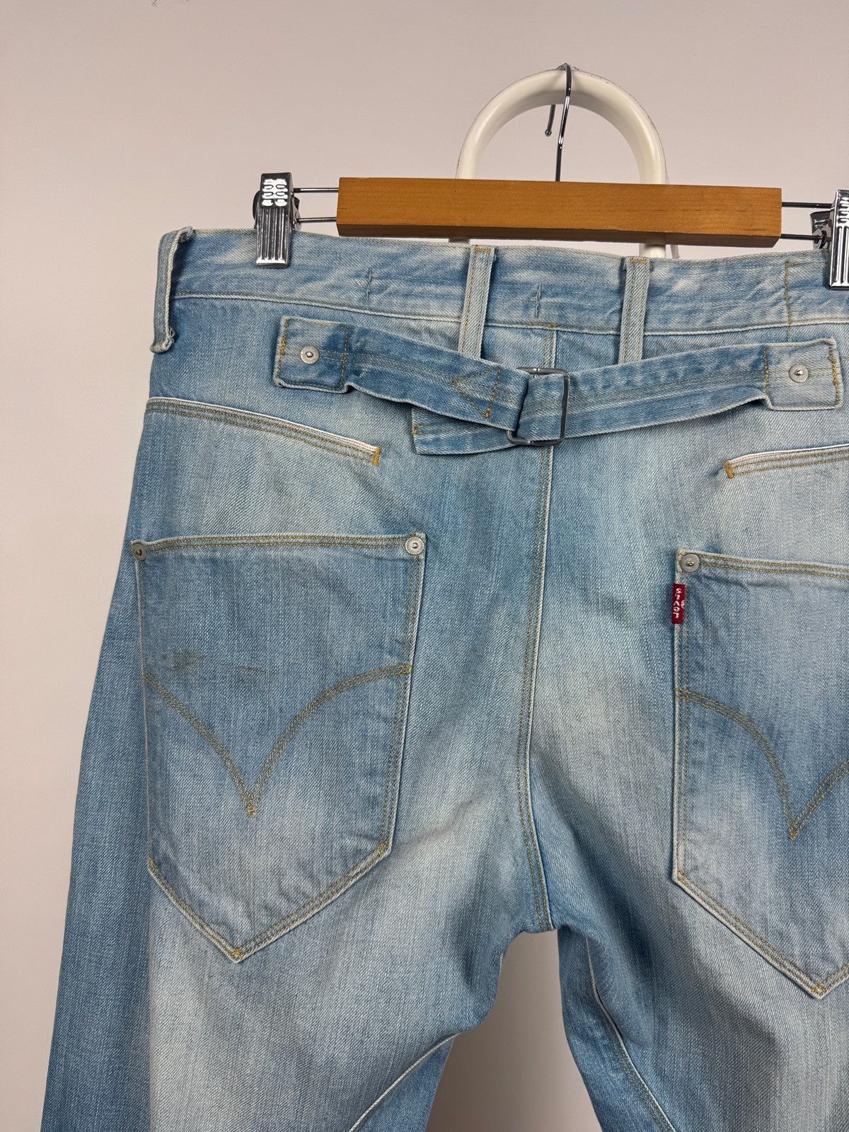 Levi's Vintage Levis Engineered Twisted Seams Buckle Back Tag Denim Size US 32 / EU 48 - 4 Thumbnail