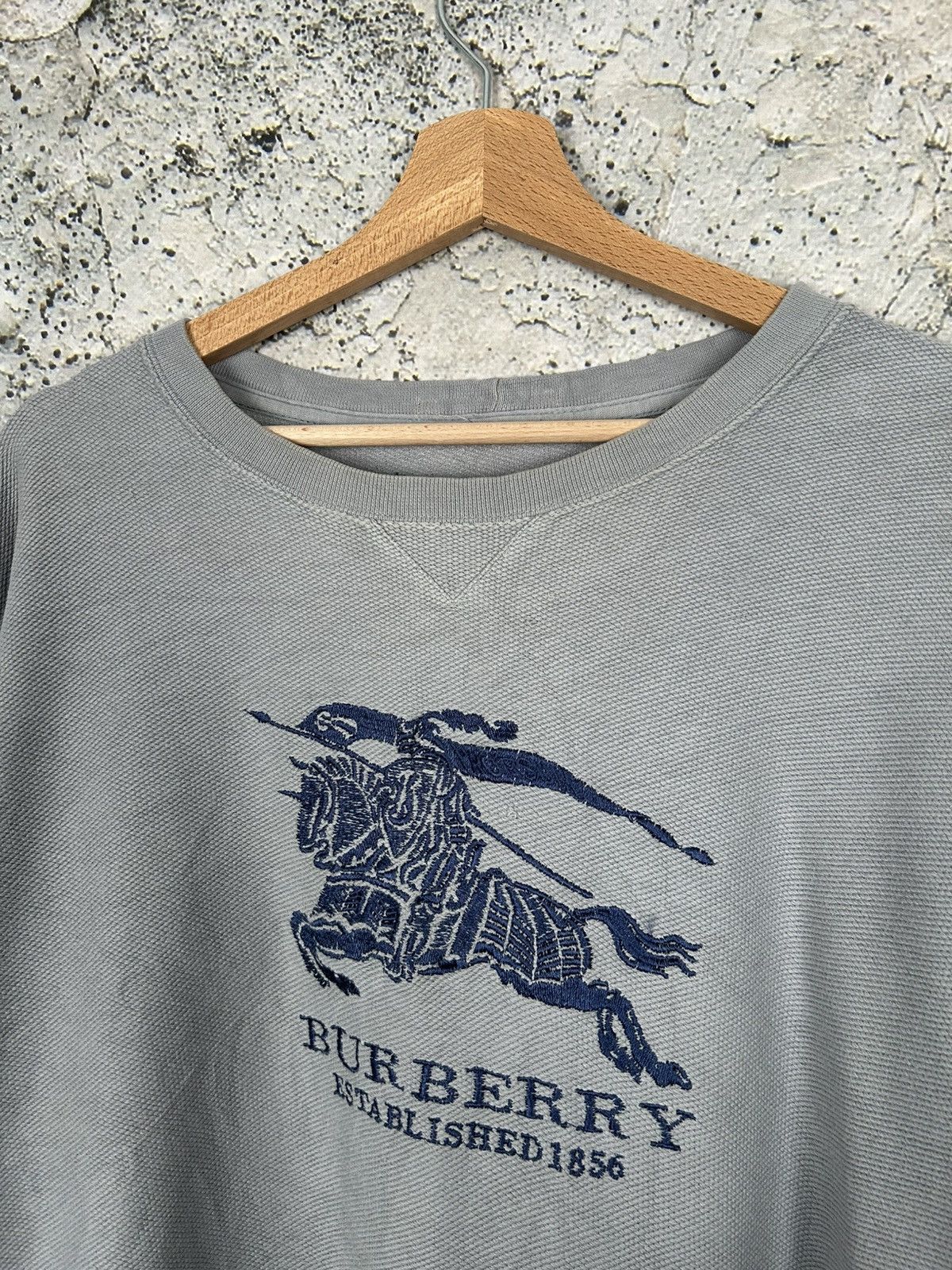 Burberry Vintage Burberry’s Archive Logo Crewneck 90s Designer Rare Size US L / EU 52-54 / 3 - 3 Thumbnail