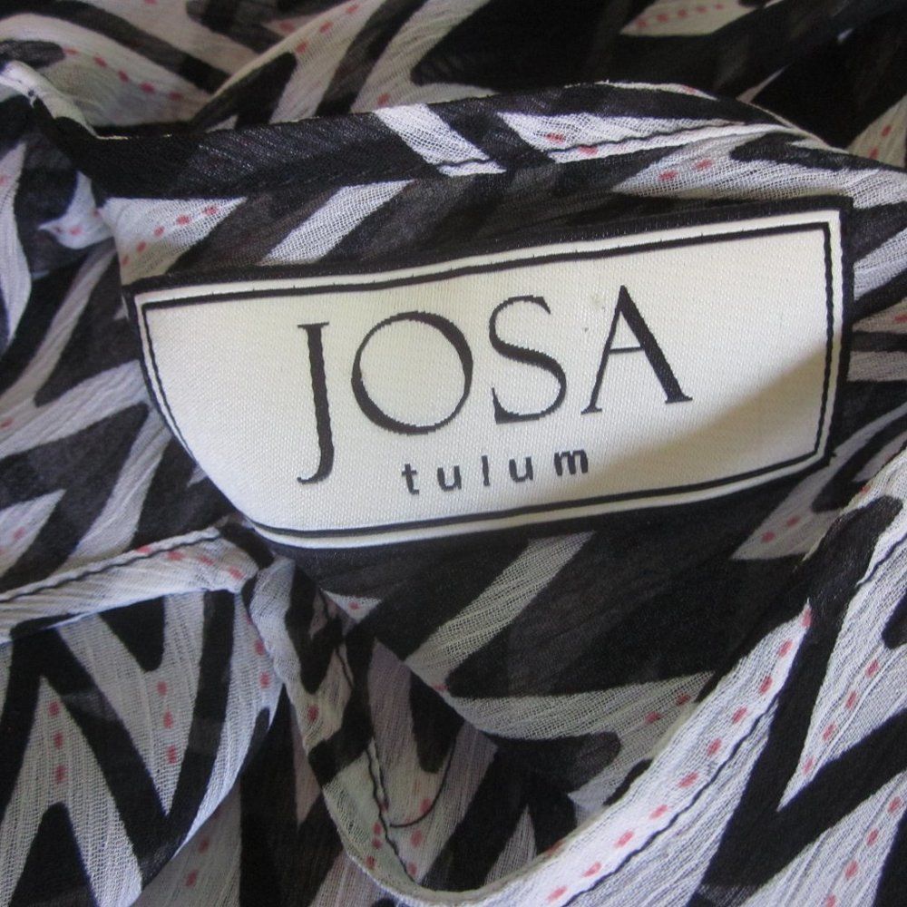 Other Josa Tulum Resort Sheer Midi Dress Summer Cover Up "One Size Size M / US 6-8 / IT 42-44 - 2 Thumbnail