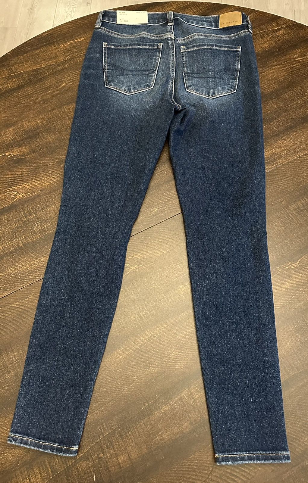 American Eagle Outfitters NWT American Eagle Hi-Rise Jeggings Dark Blue-Sz 4 (29x27.5) Size 29" - 11 Thumbnail