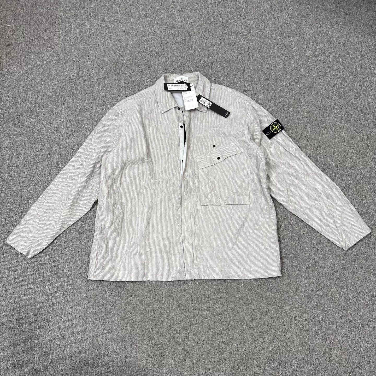 Stone Island Stone Island FW25 Corduroy Pearl Gray 3XL NWT Size US XXL / EU 58 / 5 - 1 Thumbnail