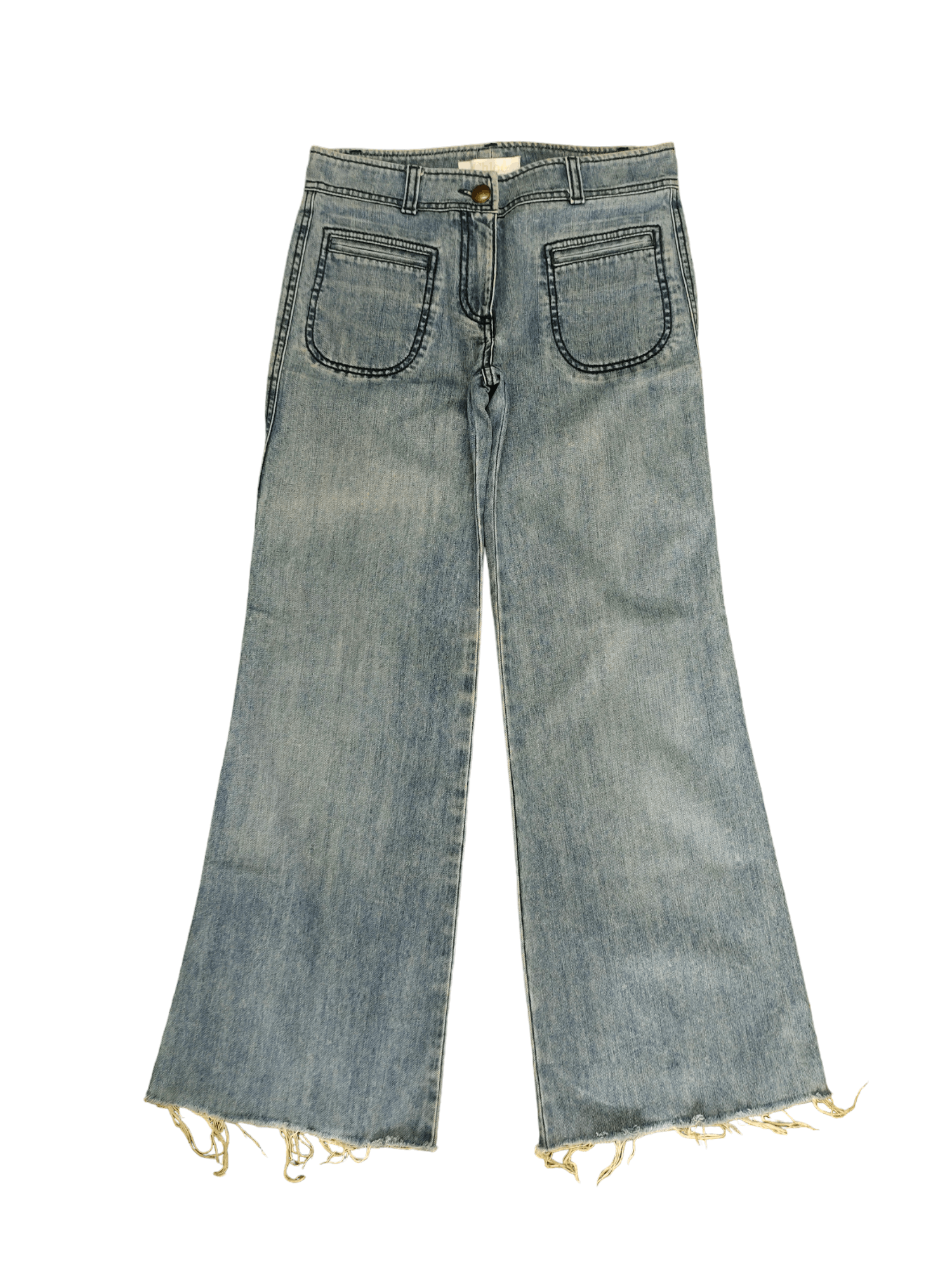 Chloe Flare Jeans Vintage 90s Chloe Release Hem Boot Cut Size 27" / US 4 / IT 40 - 3 Thumbnail