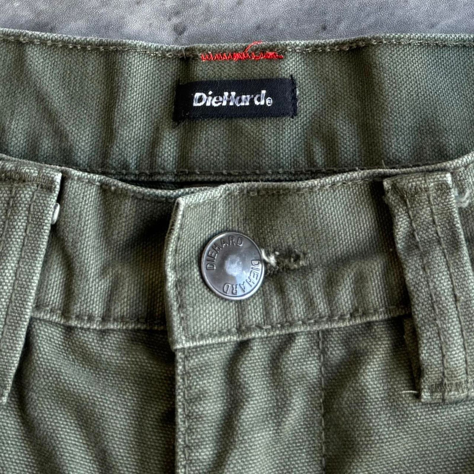 Carhartt × Carhartt Wip × Vintage Vintage Y2K Carhartt Style Faded Green Baggy Carpenter Pants Size US 31 - 4 Thumbnail