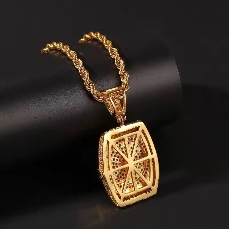 Japanese Brand Clock Pendant Streetwear Necklace Chain Size ONE SIZE - 2 Thumbnail
