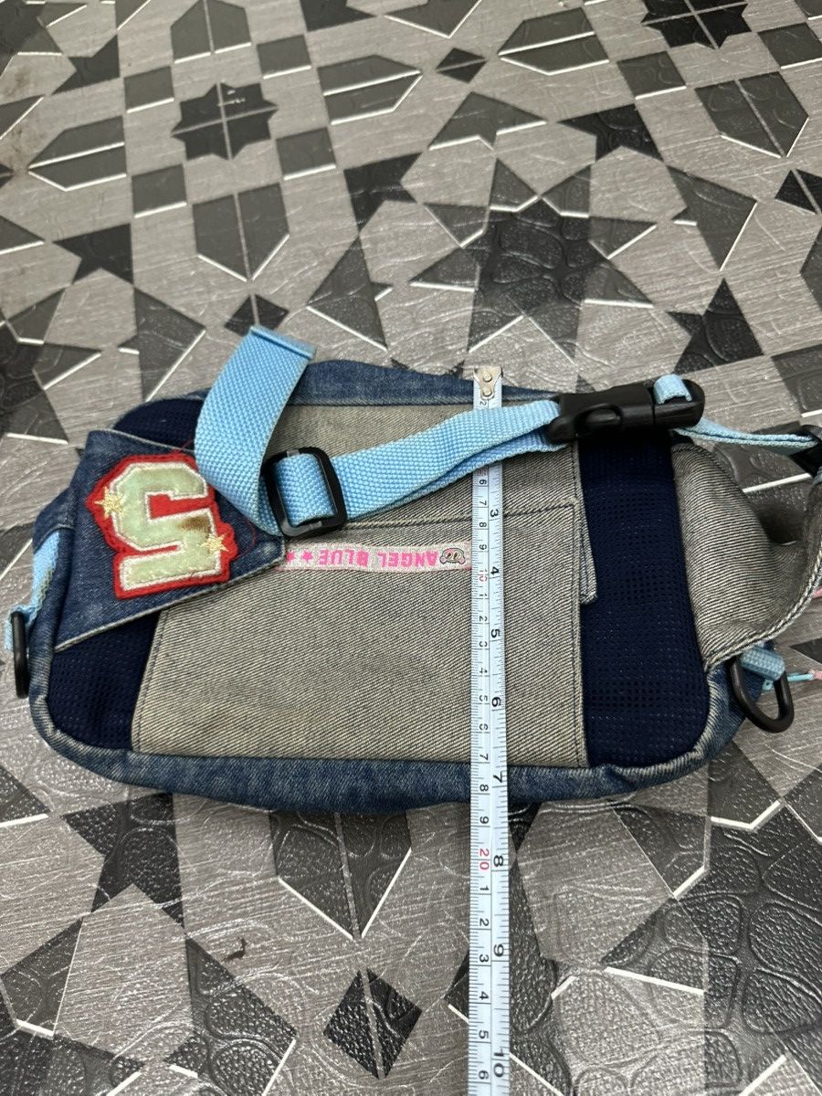 Japanese Brand 2000s Angel Blue Japan Denim Waist Bag Size ONE SIZE - 20 Thumbnail