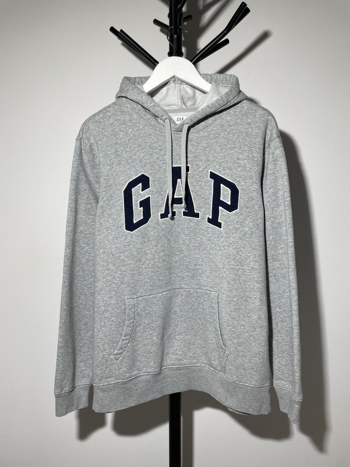 Gap × Vintage Vintage Gap Gray Basic Streetstyle Hoodie Y2K Kanye Style Size US L / EU 52-54 / 3 - 1 Thumbnail