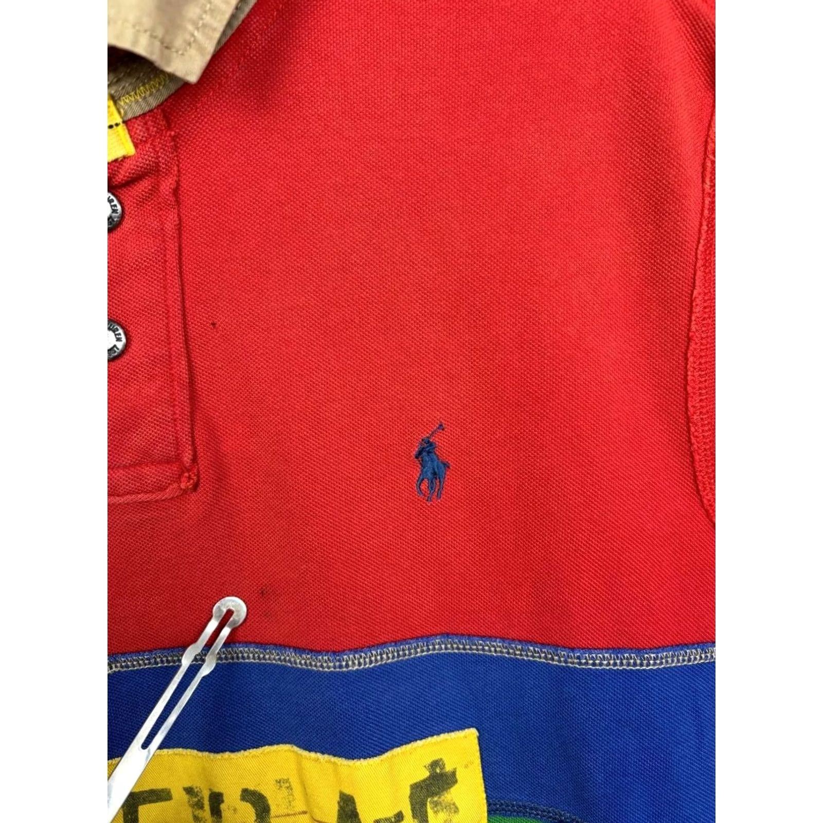 Polo Ralph Lauren Ralph Lauren Polo Shirt Mens Class C1 Polo Cotton Striped Short Sleeve Red Button Size US M / EU 48-50 / 2 - 3 Thumbnail