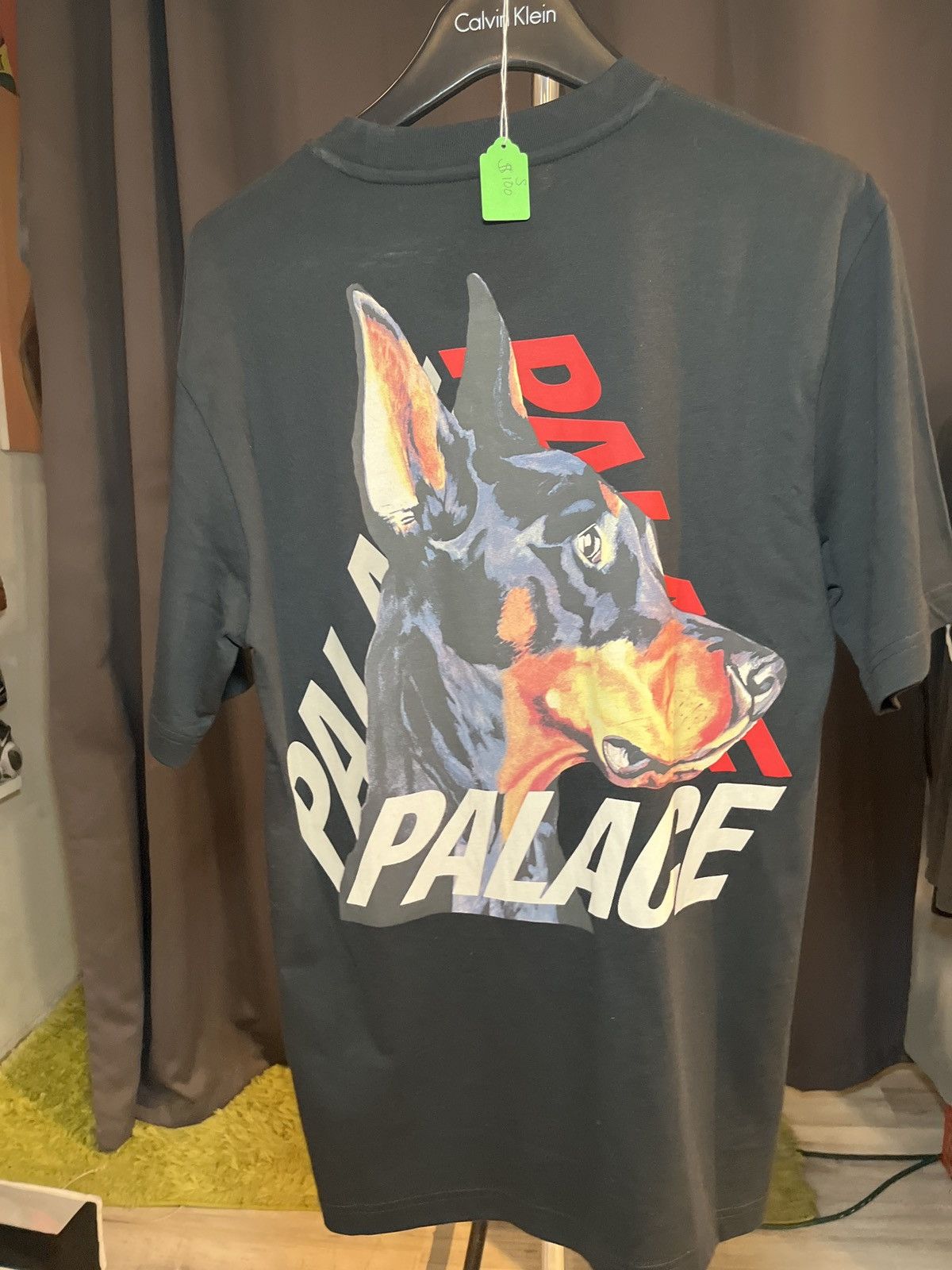 image of Palace Doberman Tee in Black, Men's (Size Small)