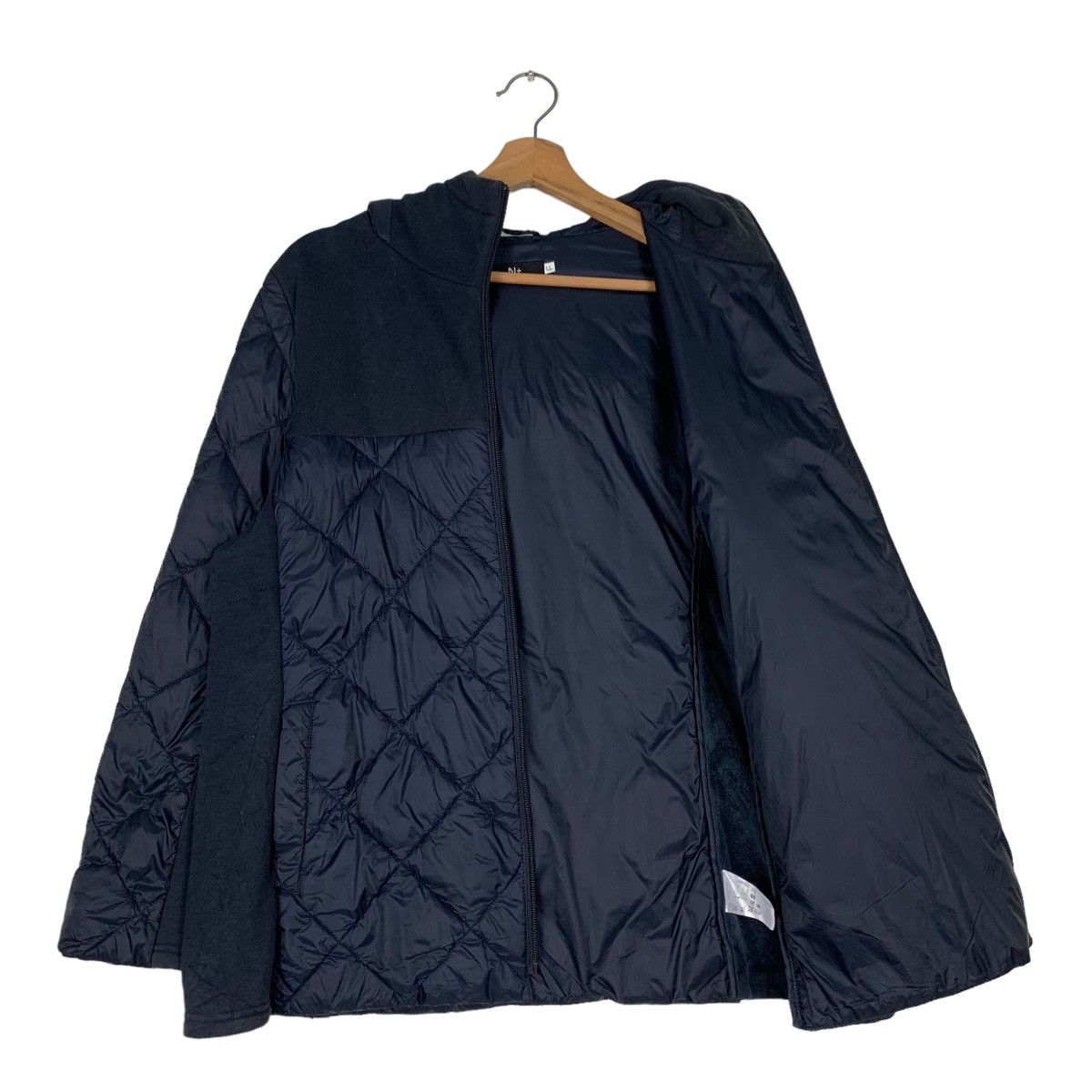 Japanese Brand N+ Quilted Hoodie Jacket #0423-C19 Size US L / EU 52-54 / 3 - 9 Thumbnail