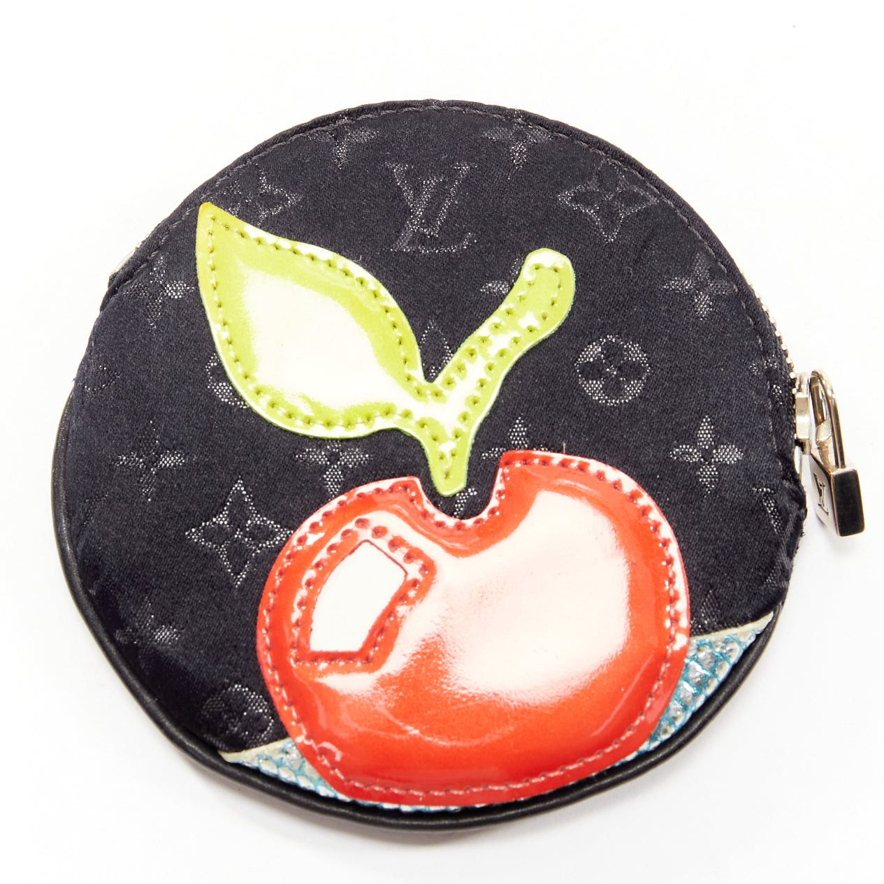 Louis Vuitton LOUIS VUITTON Mini Monogram Conte de Fees Apple black monogram circle coins pouch bag Size ONE SIZE - 1 Thumbnail