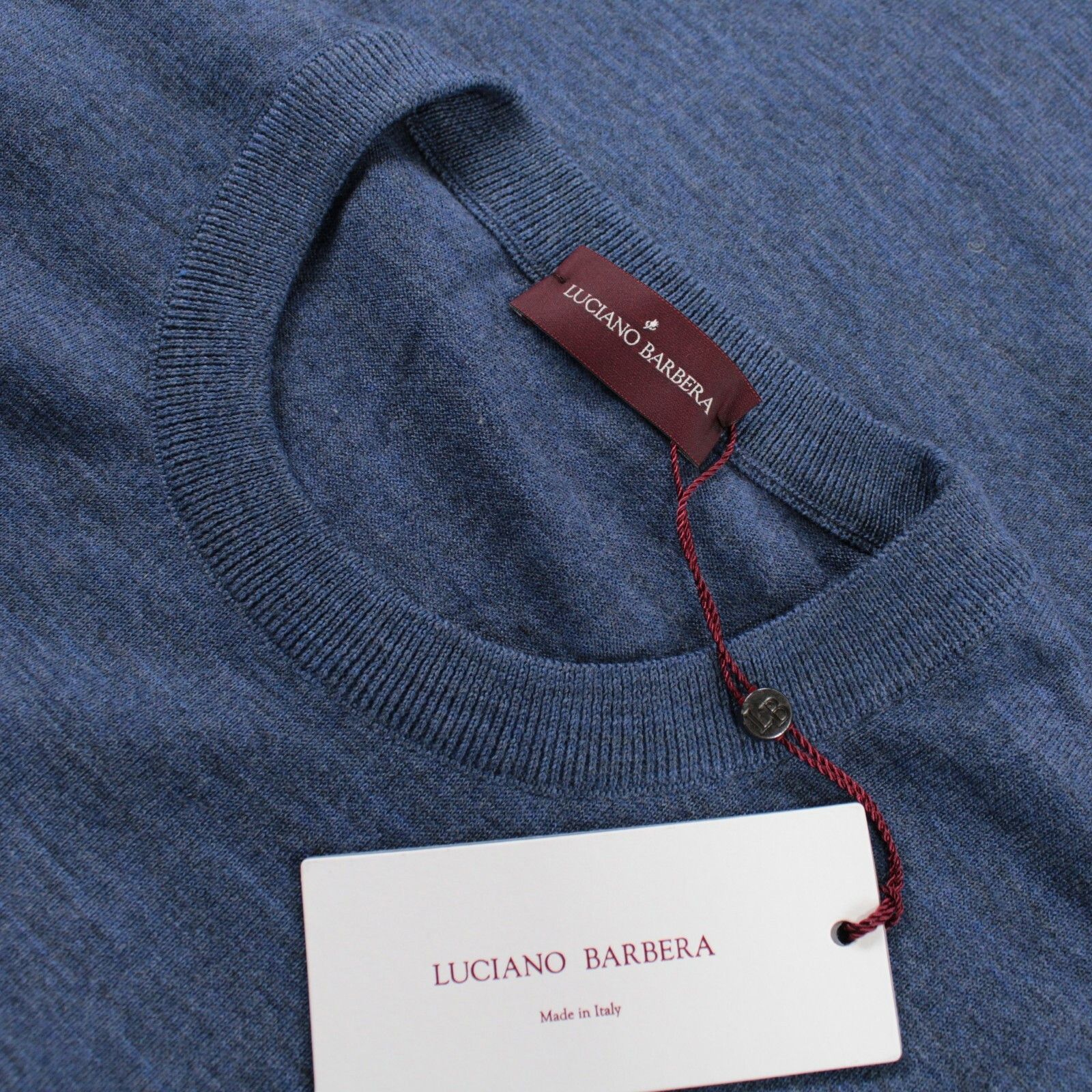 Luciano Barbera Luciano Barbera Sweater Size US XL in Blue Size US XL / EU 56 / 4 - 1 Thumbnail