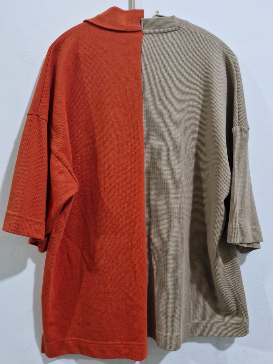 GU Mihara Yasuhiro Split Panel Shirt / Sweat Hybrid (S) Size US S / EU 44-46 / 1 - 2 Thumbnail