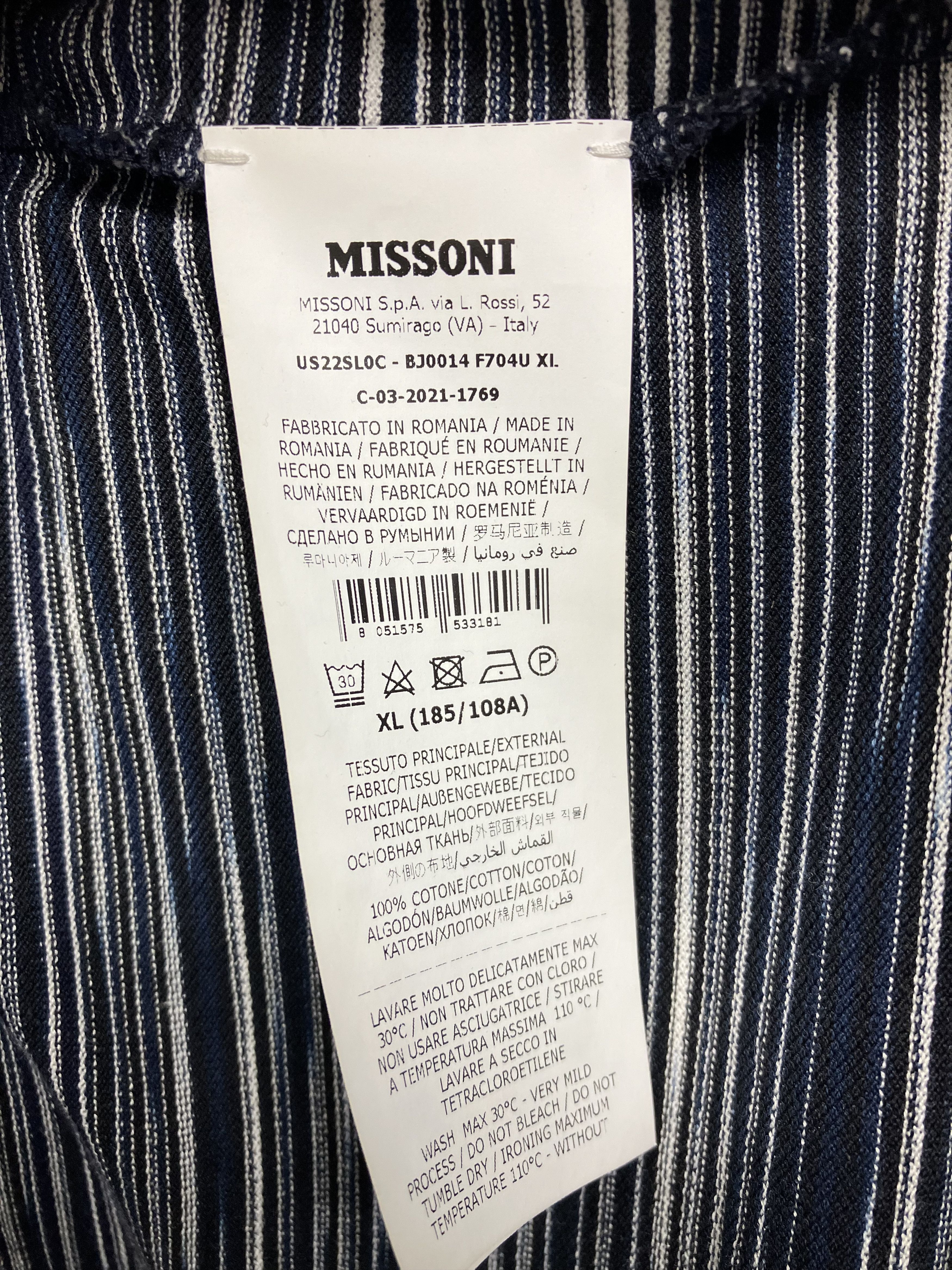 Missoni Missoni Long Sleeve Polo Shirt Size US XL / EU 56 / 4 - 4 Thumbnail