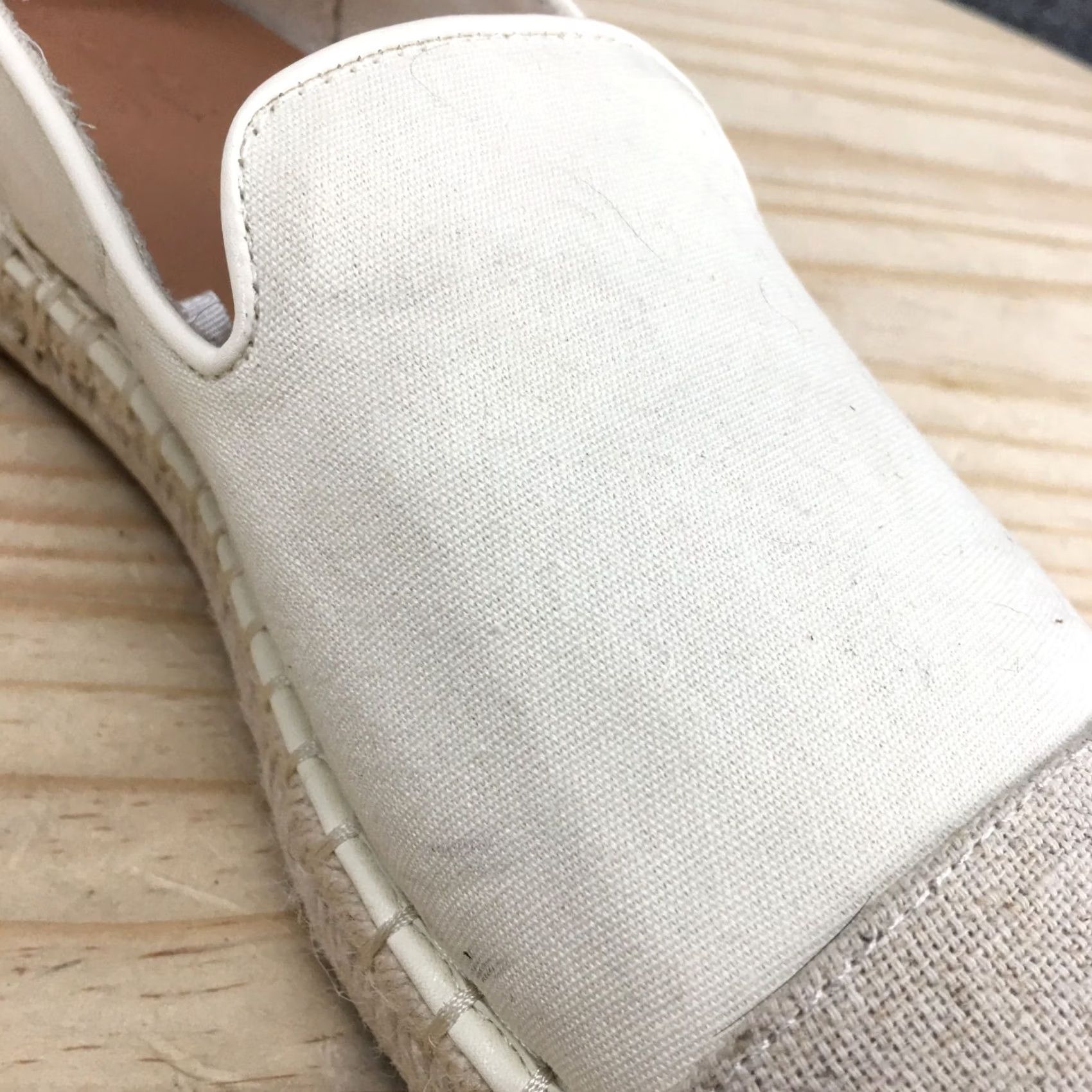 Vintage Universal Thread Skipper Espadrille Loafer Flats Beige Fabric Sandals Womens 9 Size US 7 / IT 37 - 5 Thumbnail