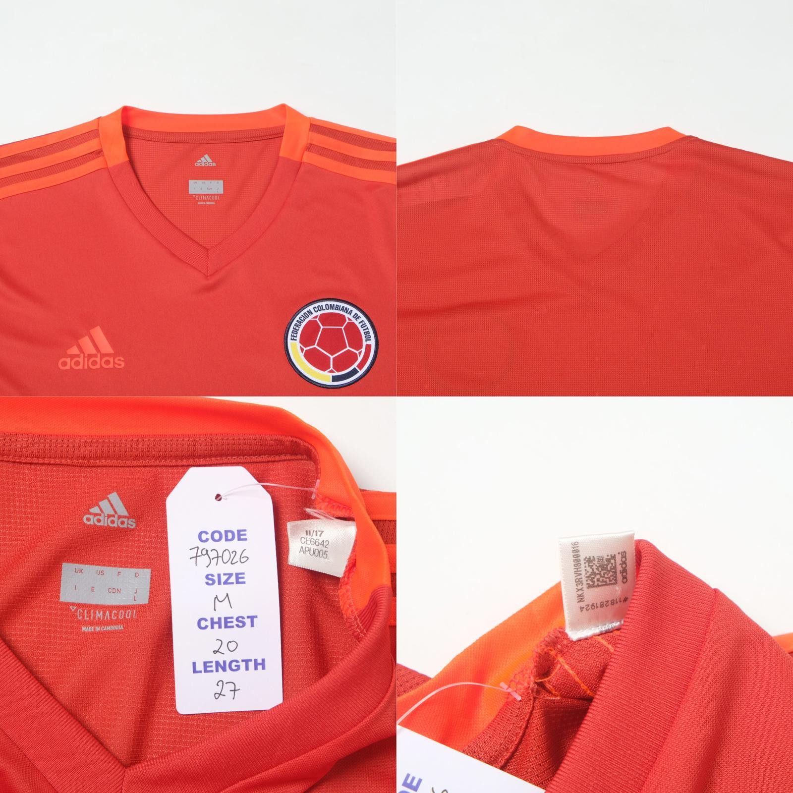 Adidas 2018 Colombia Training Shirt (M) Size US M / EU 48-50 / 2 - 4 Thumbnail