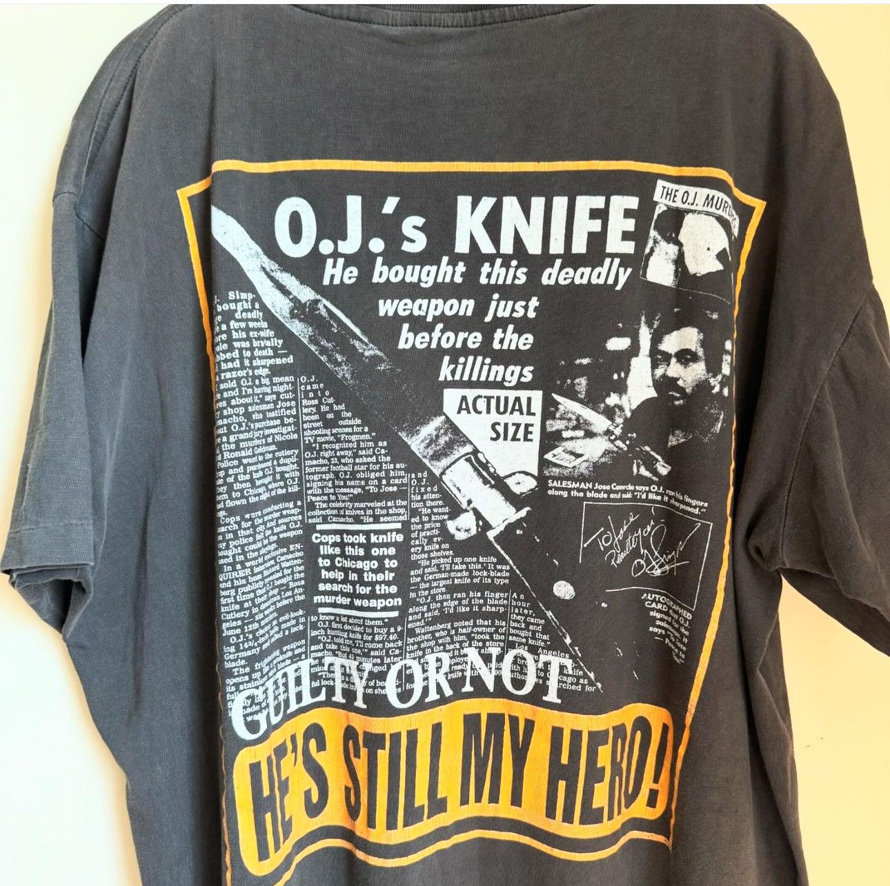 Designer OJ Simpson Vintage Single Stitch Size US XL / EU 56 / 4 - 4 Thumbnail