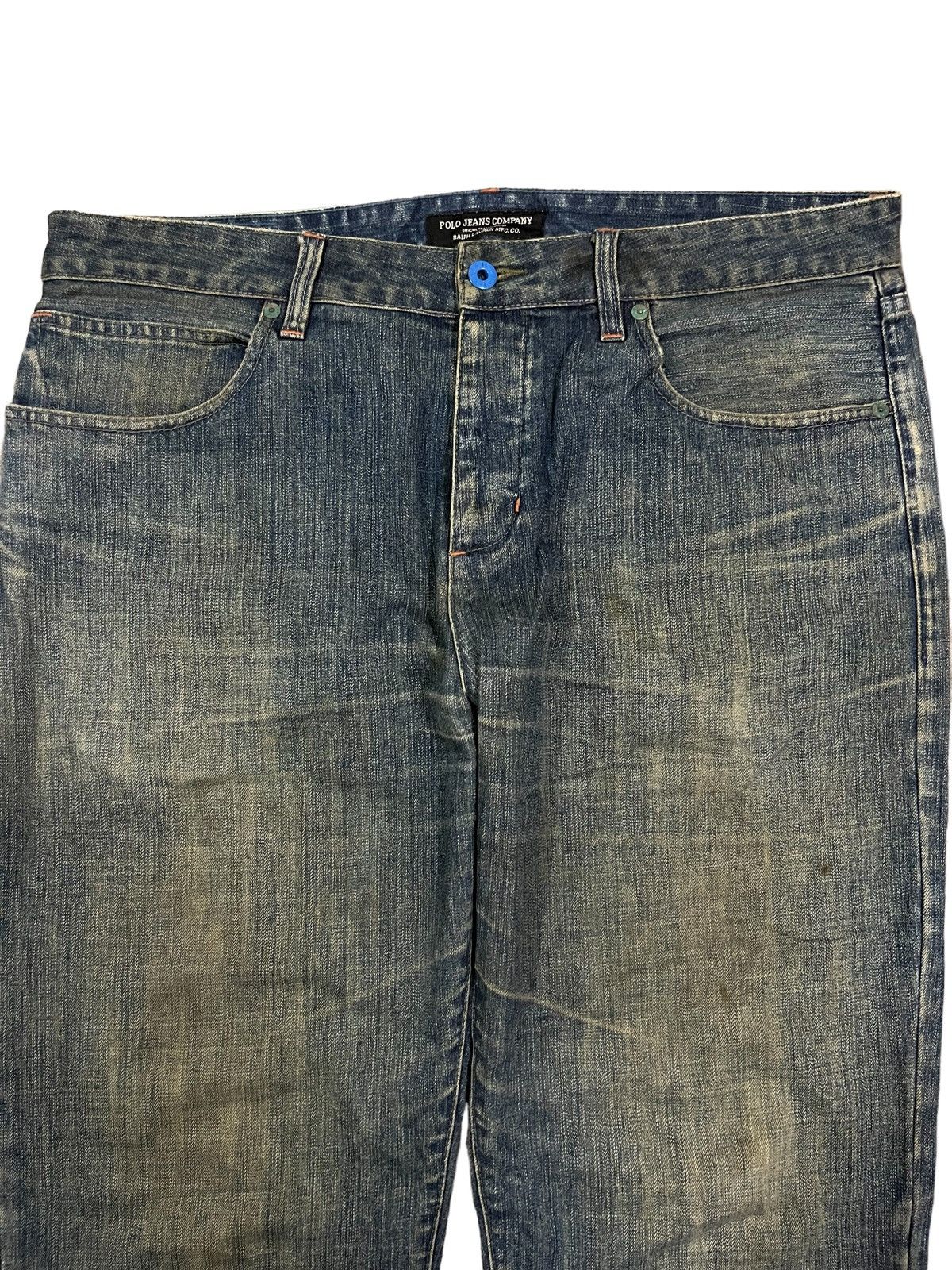 Polo Ralph Lauren Polo Jeans Ralph Lauren Mud Washed Straight Cut Jeans Size US 36 / EU 52 - 2 Thumbnail