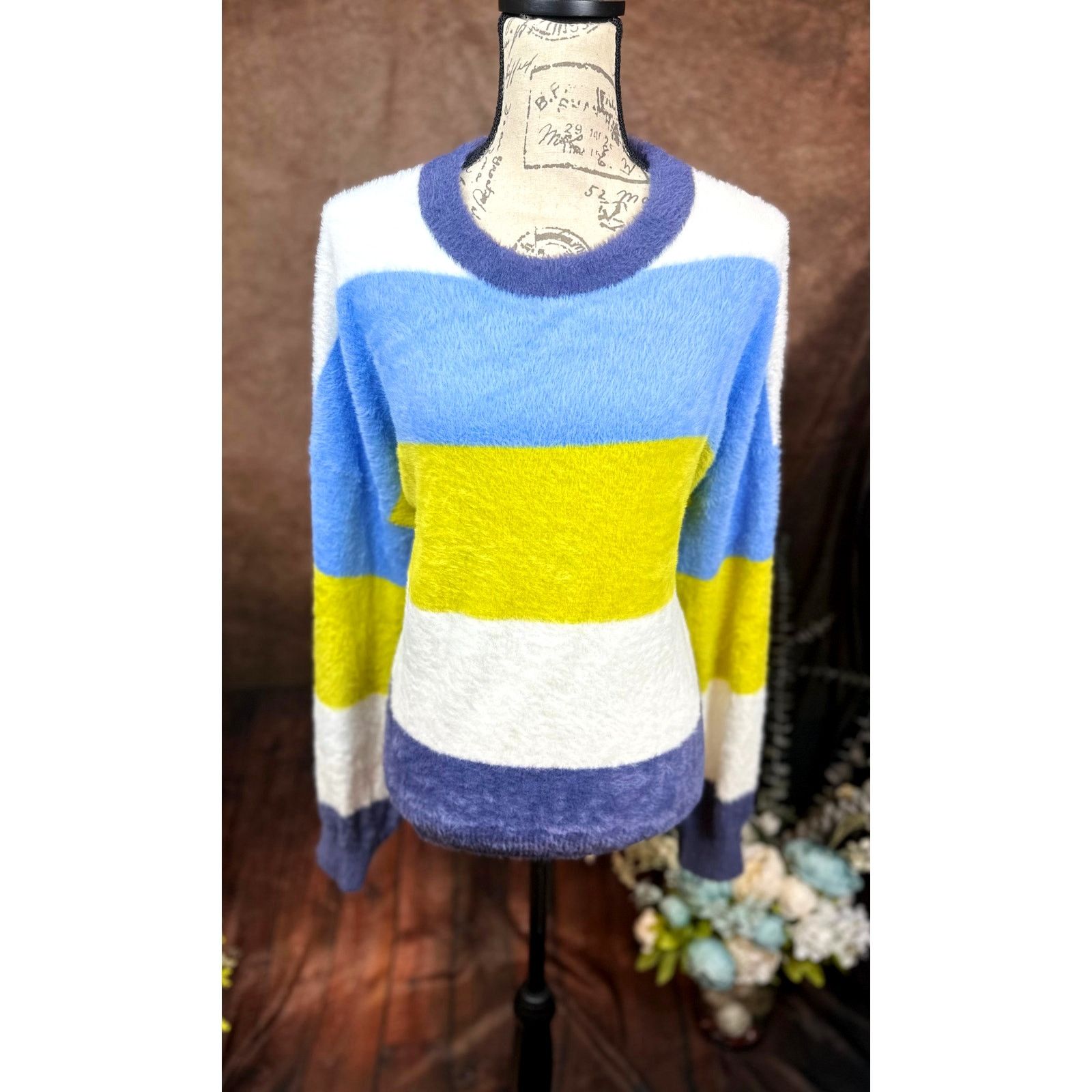Other Oversized Bright Fluffy Soft Aerie Flurry Crew Sweater L Size L / US 10 / IT 46 - 4 Thumbnail