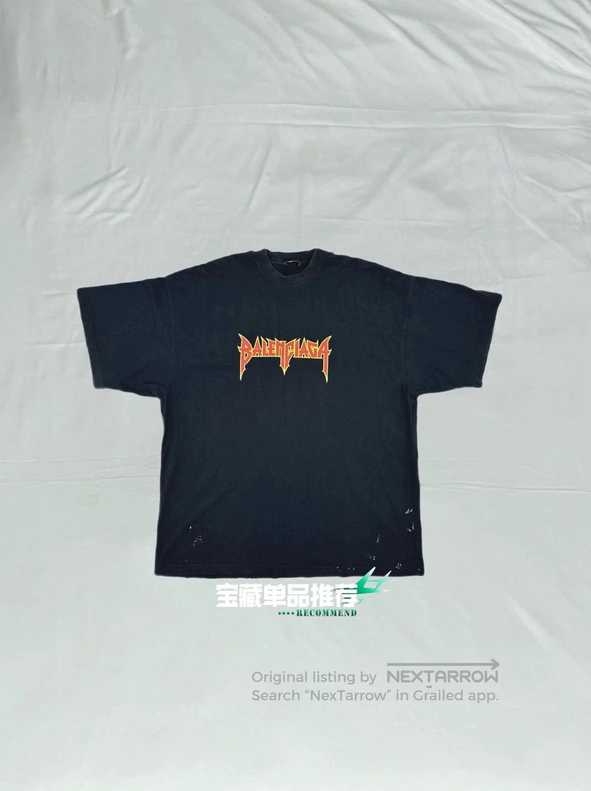 Balenciaga Balenciaga SS22 Metallica Lightning T-shirt. Size US XL / EU 56 / 4 - 1 Thumbnail