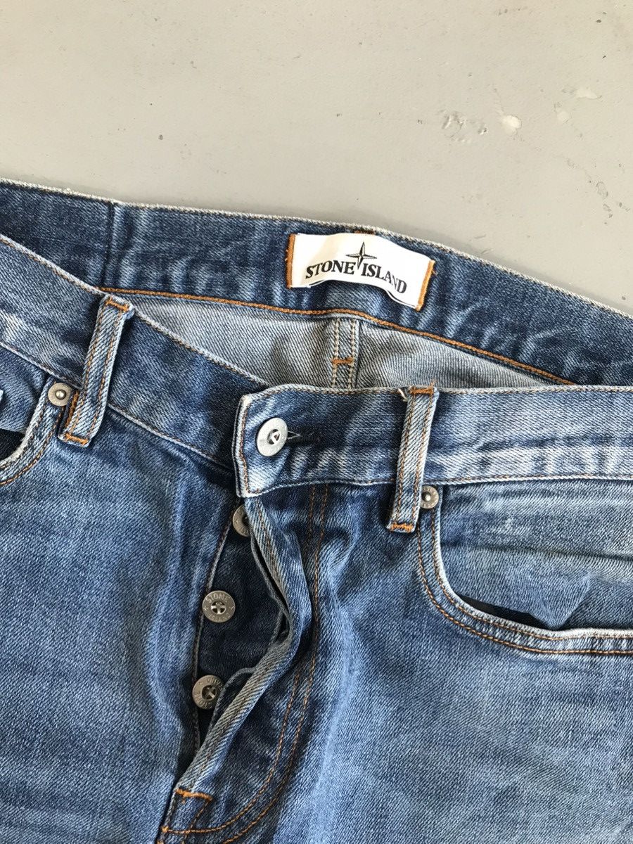 Stone Island × Vintage Super rare vintage stone island straight fit denim Size US 34 / EU 50 - 4 Thumbnail