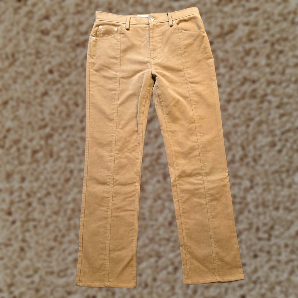 Vintage Sefr Pants Mens 32 Beige Tan Bonanza Trousers Heavy Capsule Minimalist Casual Khakis Straight Leg 33in Inseam Mens Regular Vintage No Size 24" / US 00 / IT 34 - 1 Thumbnail