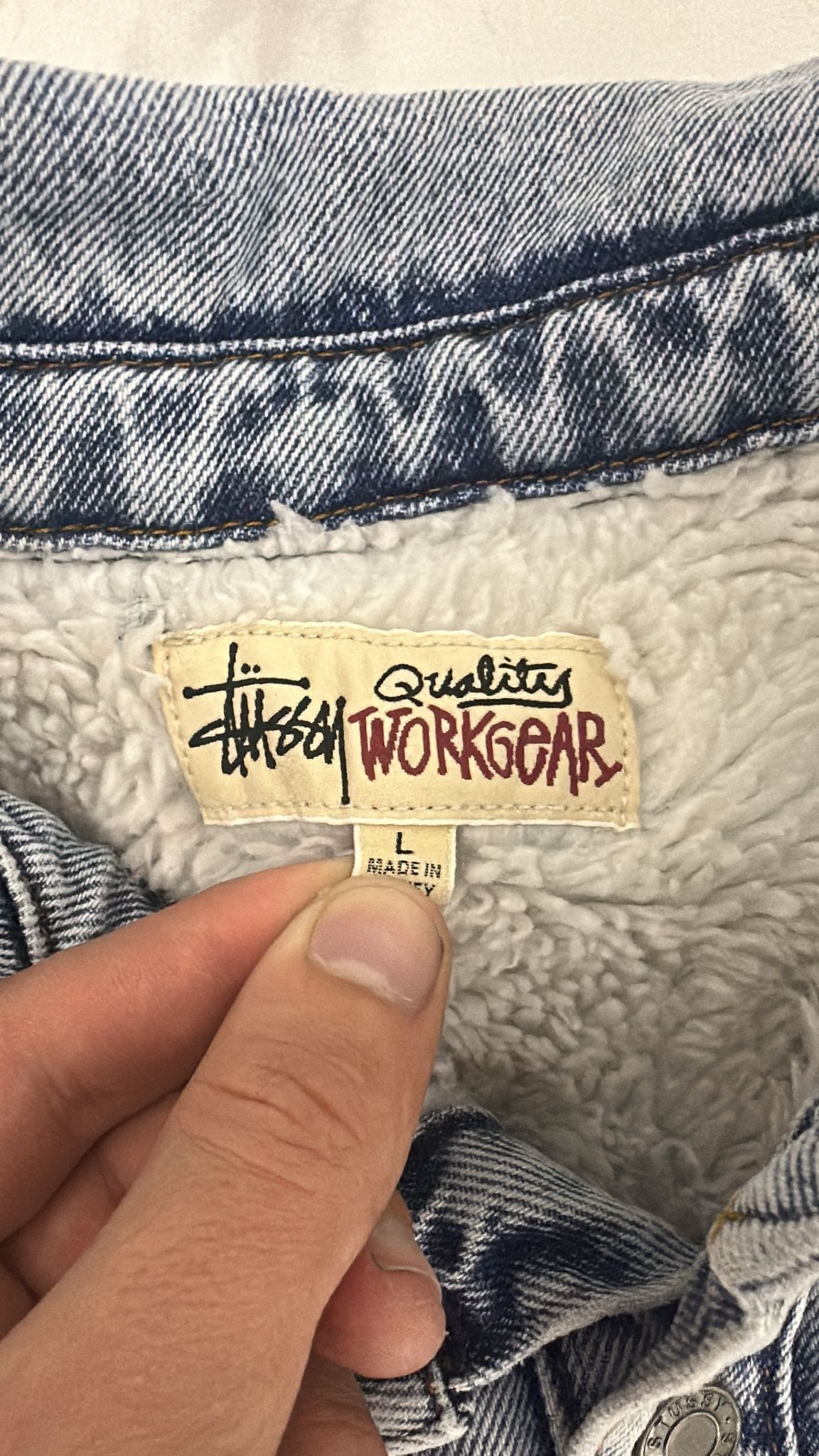 Stussy Stussy Sherpa Lined Denim Shirt Large Size US L / EU 52-54 / 3 - 6 Thumbnail