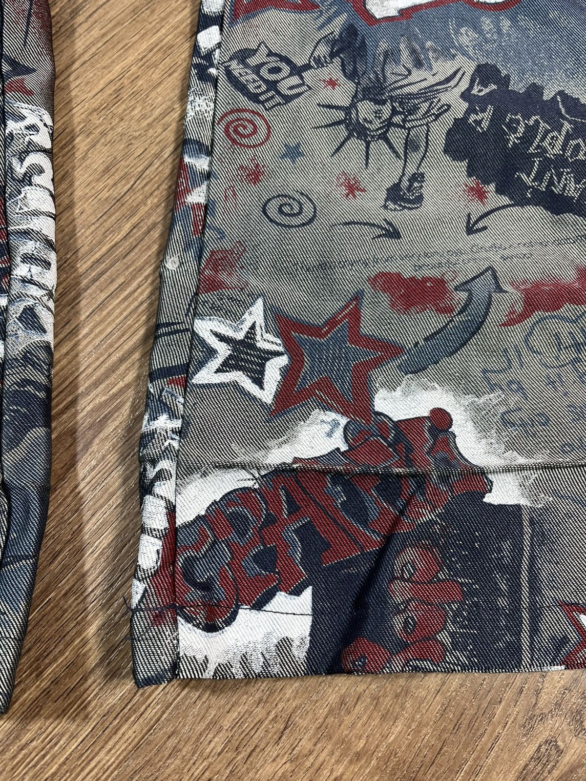 Rap Tees Y2K Wide Leg Graffiti Baggy Skate Vintage Hip Hop Rap Pants Size US 34 / EU 50 - 5 Thumbnail