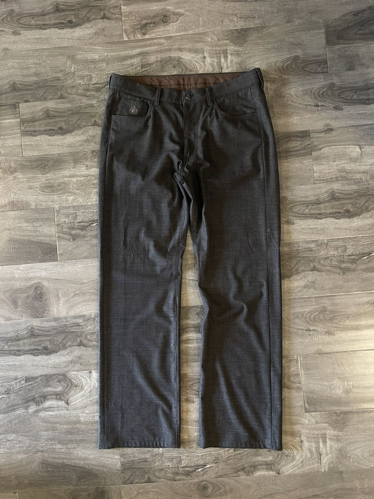 Canali Black Wool Canali Trousers Size US 36 / EU 52 - 1 Thumbnail