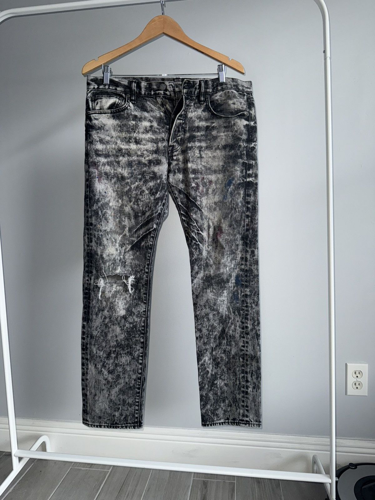Denim & Supply Ralph Lauren Denim and supply ralph lauren paint splattered acid jeans Size US 33 - 1 Thumbnail