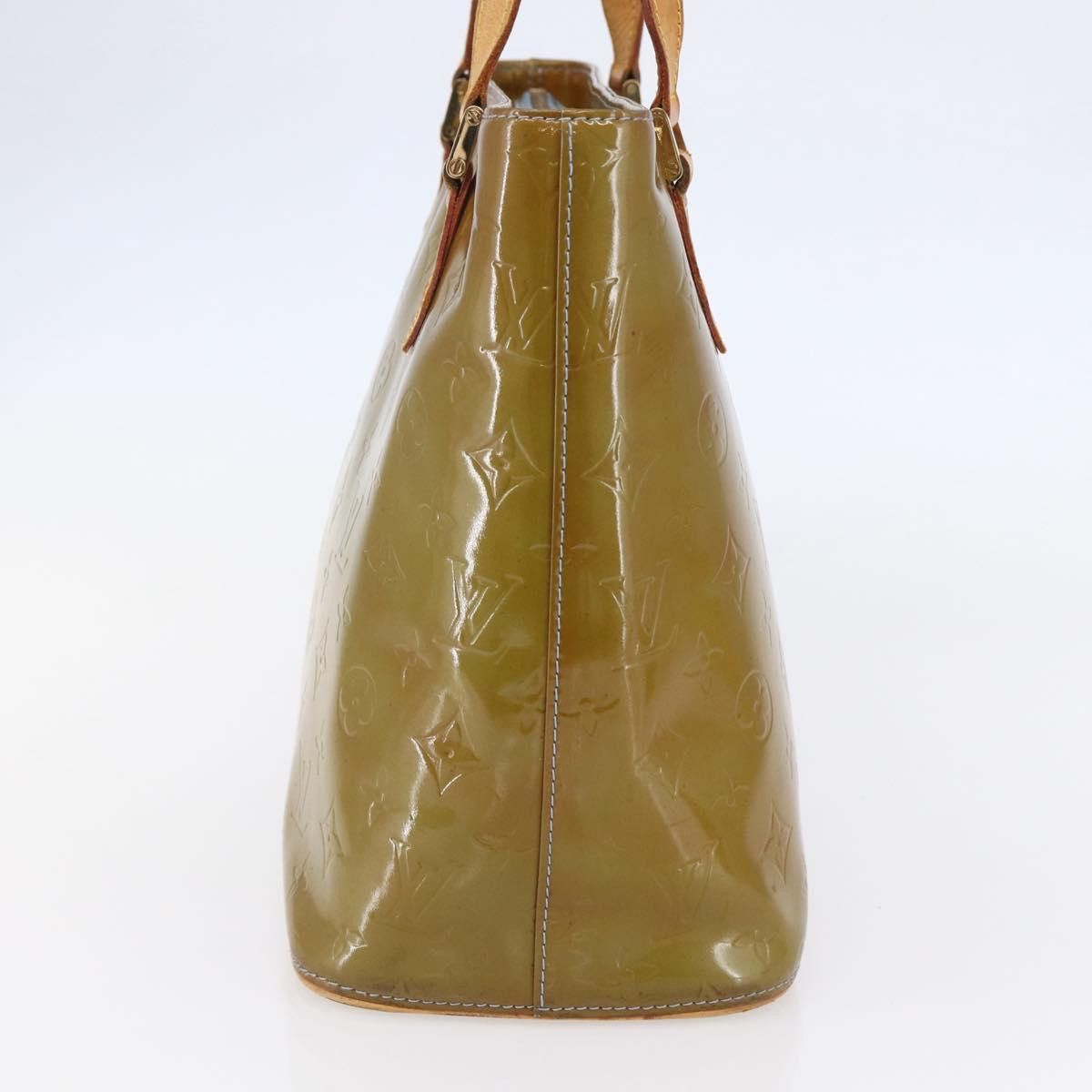 Louis Vuitton LOUIS VUITTON Monogram Vernis Houston Hand Bag Baby Blue Size ONE SIZE - 4 Thumbnail