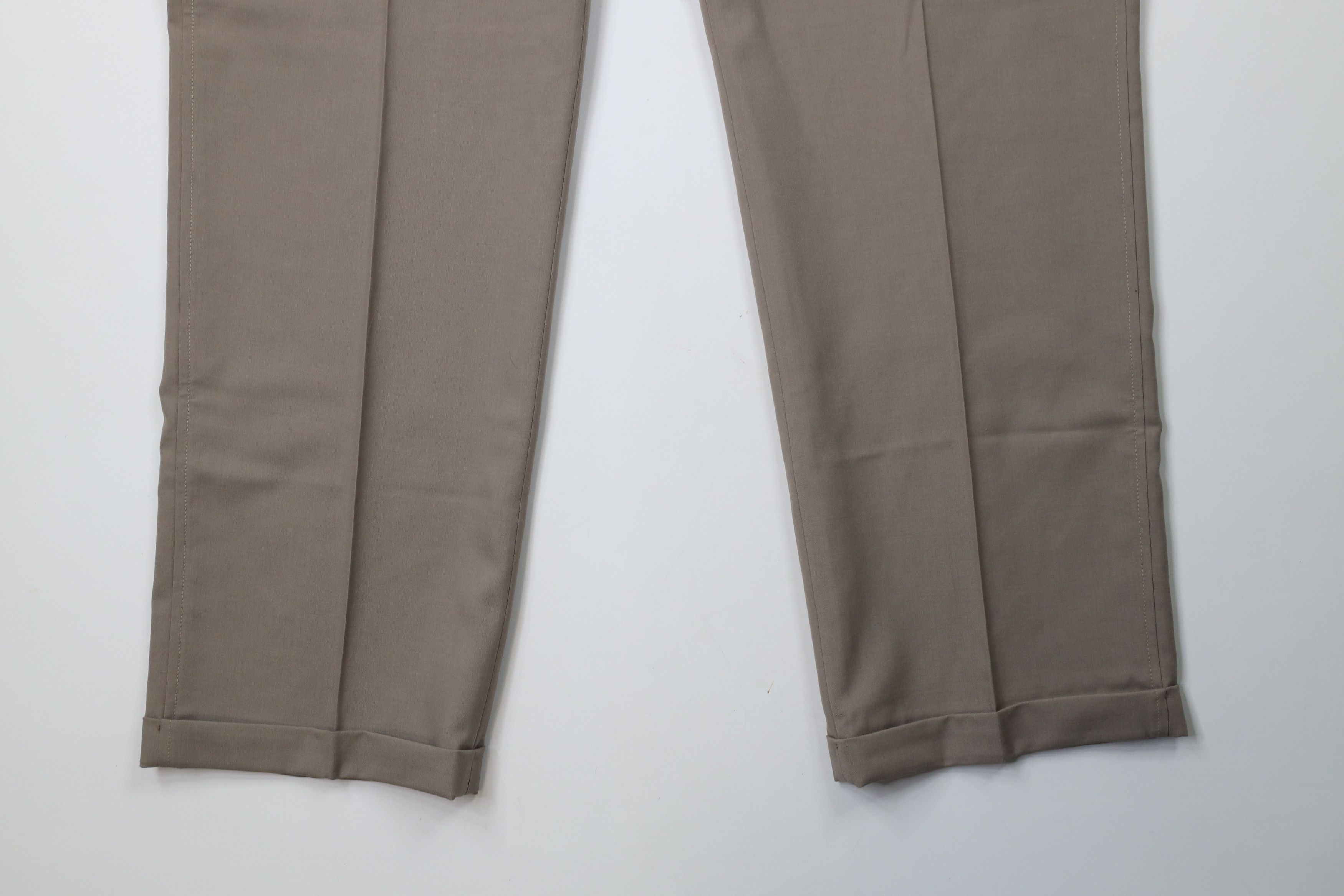 Lands' End × Vintage Vintage 90s Lands End Cuffed Wide Leg Chino Pants USA Size US 42 / EU 58 - 4 Thumbnail