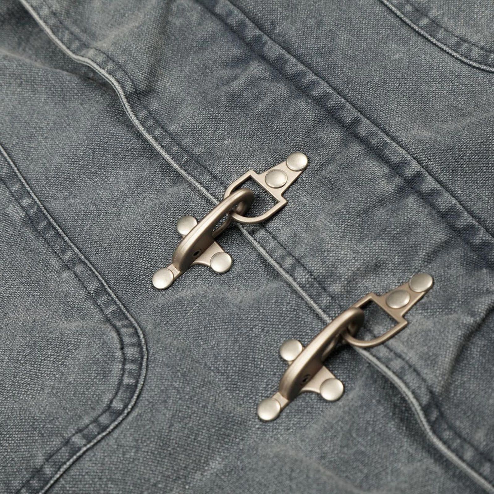 Vintage Blue Vintage Style Denim Jacket with Fireman Clasp Closure Size US M / EU 48-50 / 2 - 3 Thumbnail