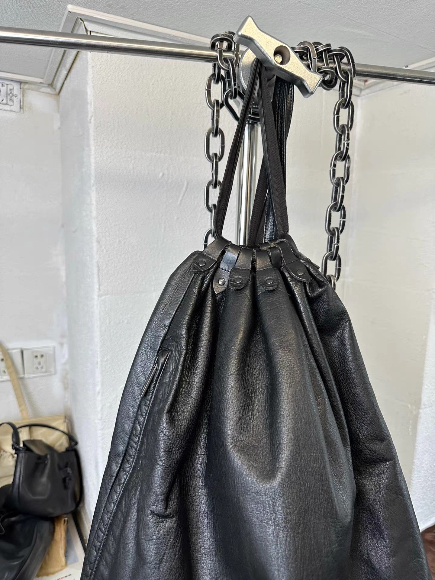 Yohji Yamamoto Yohji Yamamoto Cowhide Leather Rucksack K20 Size ONE SIZE - 7 Thumbnail