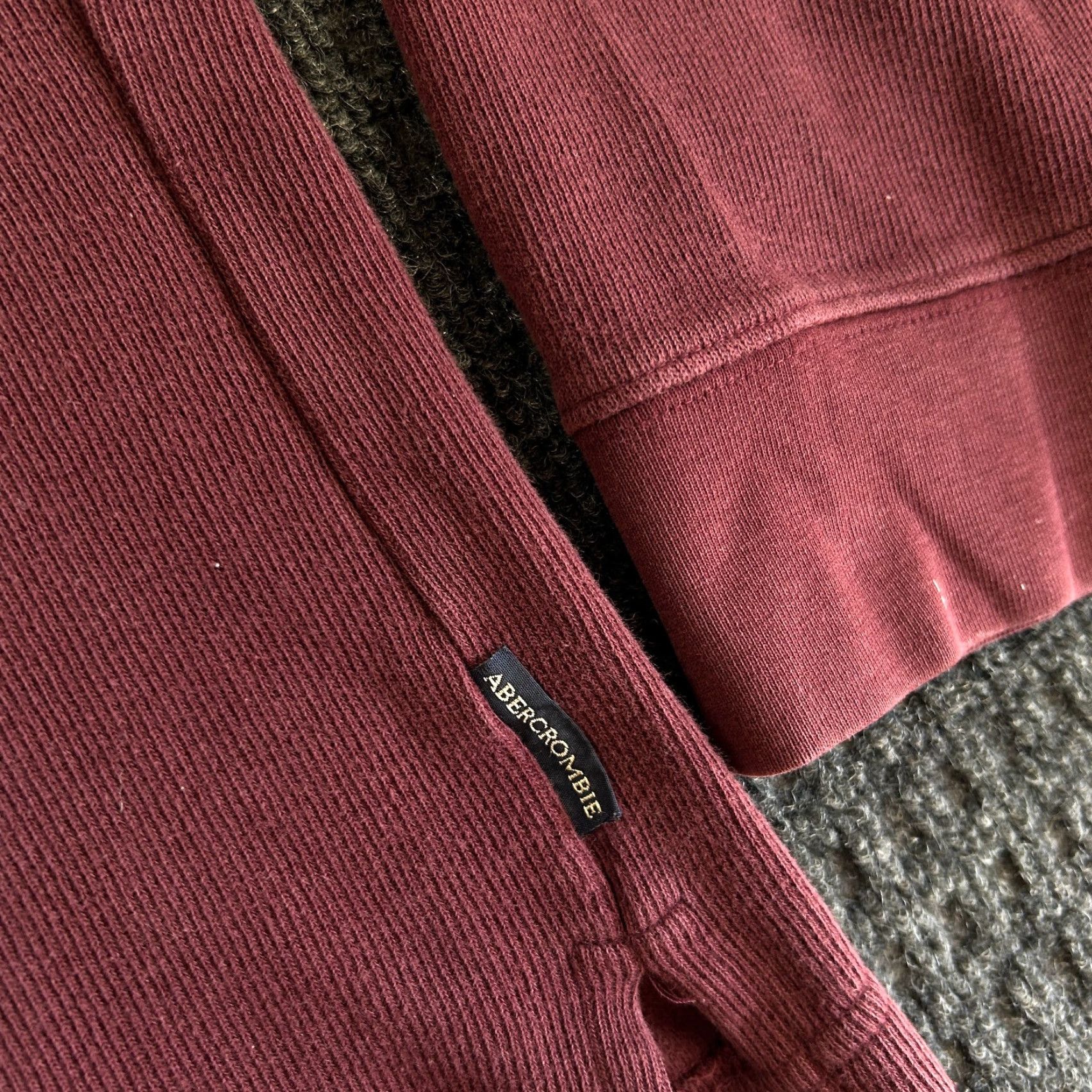 Abercrombie & Fitch VINTAGE Abercrombie & Fitch Long Sleeve Shirt Heavyweight Knit 100% Cotton Red L Mens USA Shirt Modern Outdoor y2k 90s Size US L / EU 52-54 / 3 - 5 Thumbnail
