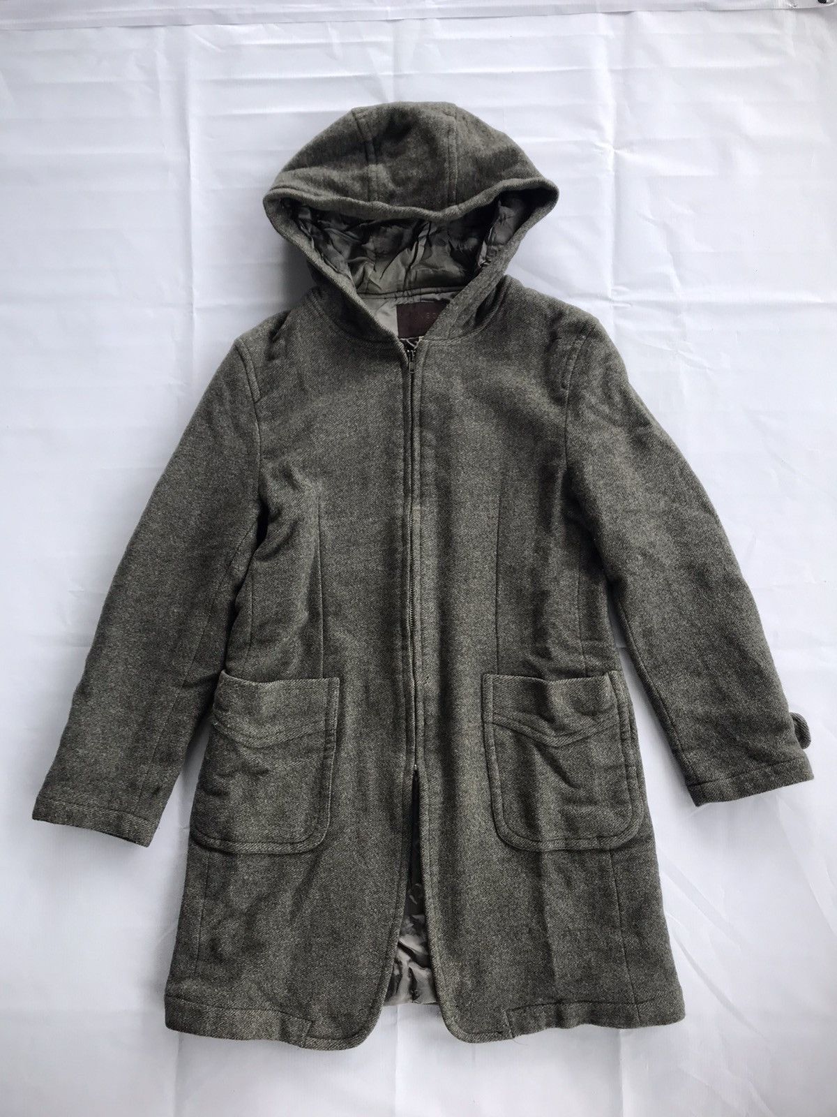Designer × Japanese Brand × Takeo Kikuchi Vintage Takeo Kikuchi Gray Coats Jacket Size L / US 10 / IT 46 - 2 Thumbnail