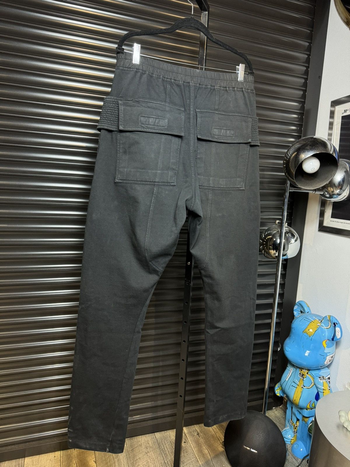 Rick Owens × Rick Owens Drkshdw Rick Owens Drk Shdw Black Creatch Cargo pants - Medium Size US 34 / EU 50 - 7 Thumbnail