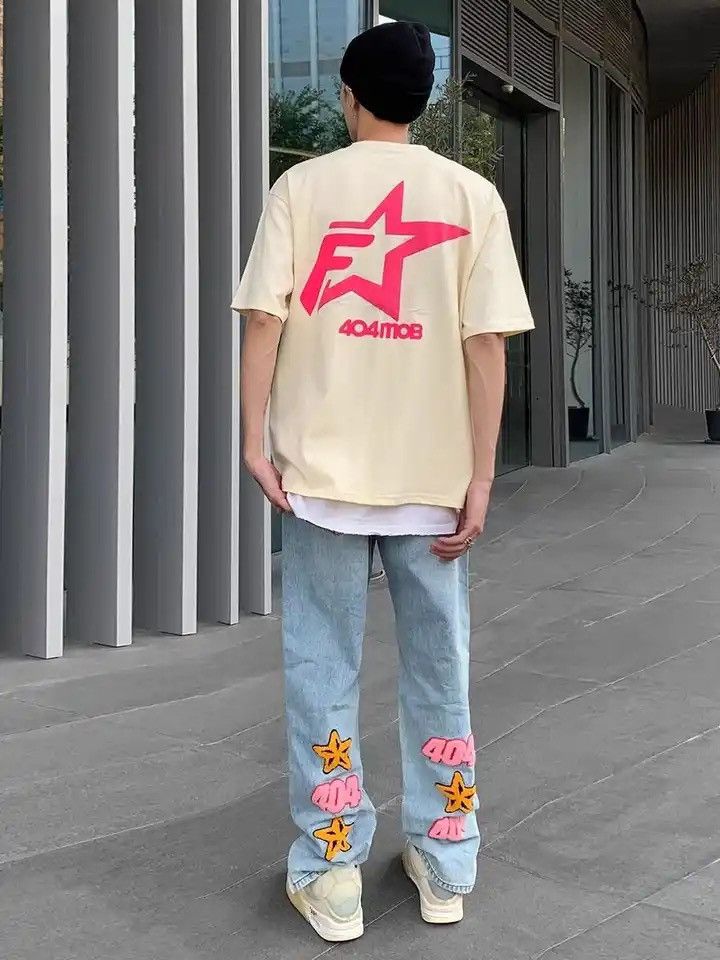 Japanese Brand × Vintage American Retro Niche Design Letter Embroidered Jeans Size US 30 / EU 46 - 3 Thumbnail