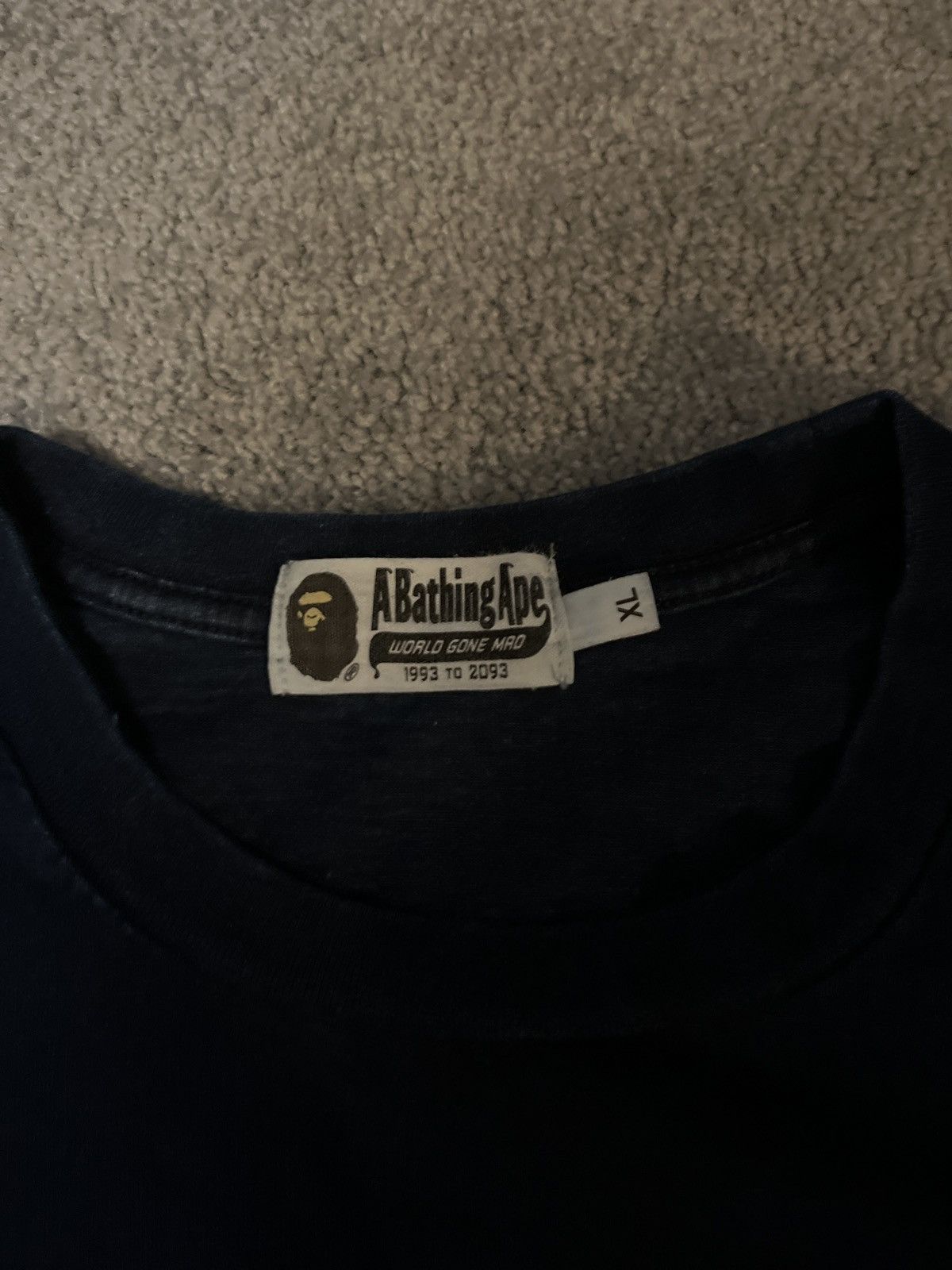Bape BAPE Ape Head Bapesta Indigo T-shirt Size US XL / EU 56 / 4 - 5 Thumbnail