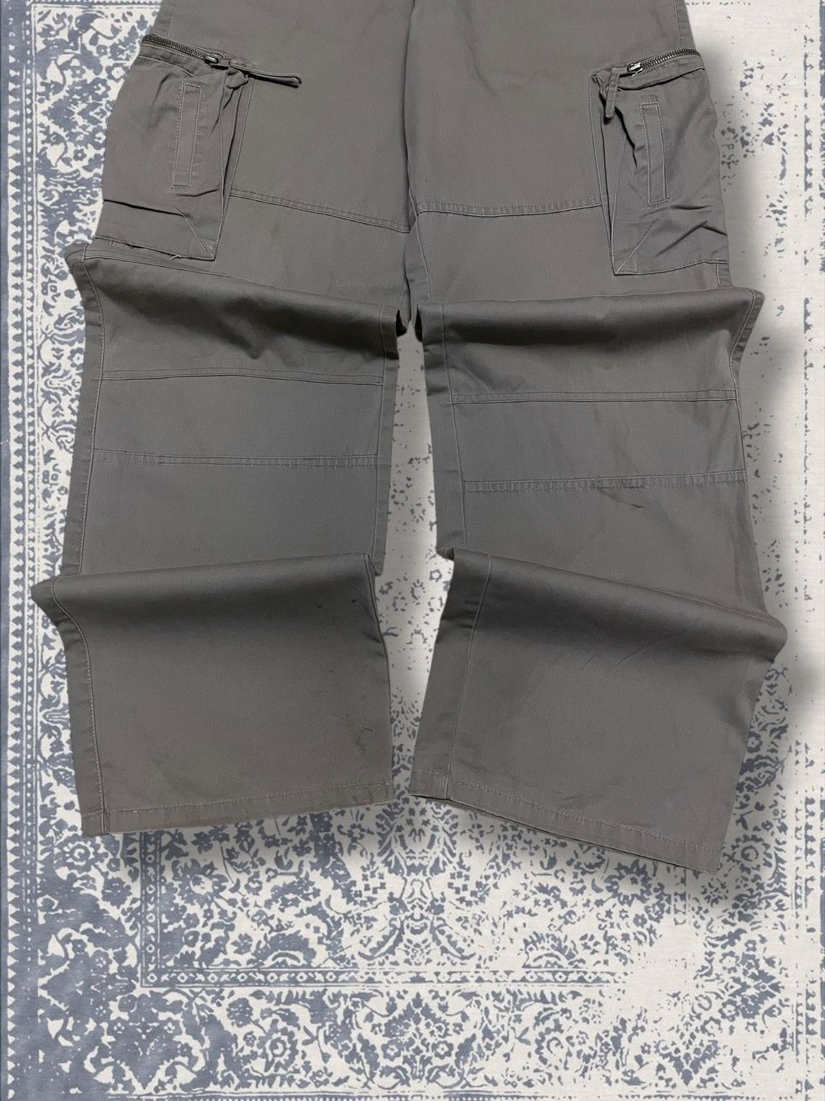 Designer × Japanese Brand × Vintage Vintage 1990s Japan Designer No Brake Cargo Multipcoket Pant Size US 29 - 3 Thumbnail