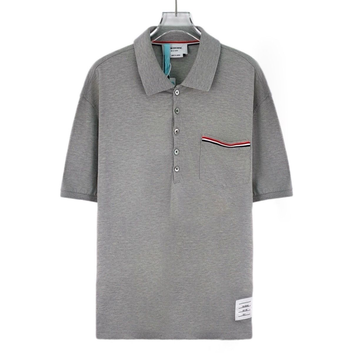 Thom Browne Thom Browne Short Sleeve Polo Shirt K26WX Size US L / EU 52-54 / 3 - 1 Thumbnail