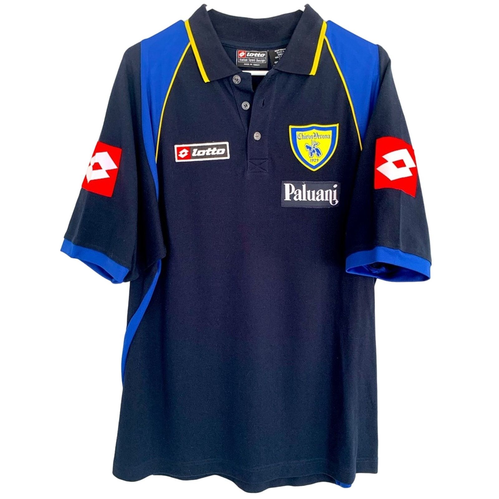 Lotto Sport VINTAGE LOTTO PALUANI CHIEVO VERONA ITALIAN SOCCER POLO Size US L / EU 52-54 / 3 - 1 Thumbnail