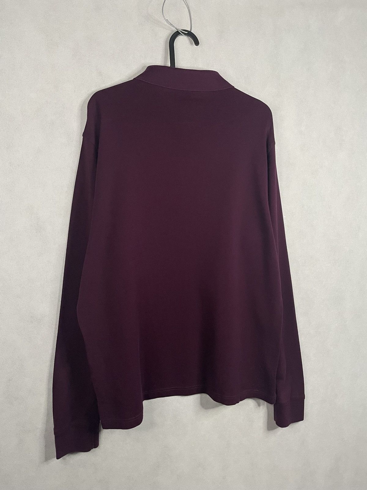 Designer × Gieves & Hawkes Gieves&Hawkes Burgundy Longsleeve Polo Old Money Luxury Size US L / EU 52-54 / 3 - 9 Thumbnail