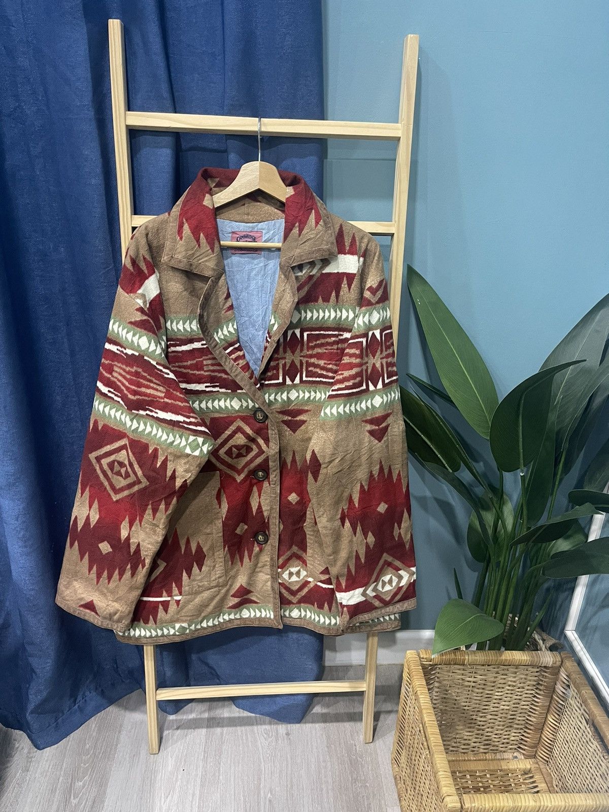 image of Vintage Aztec Navajo Jacket, Men's (Size 2XL)