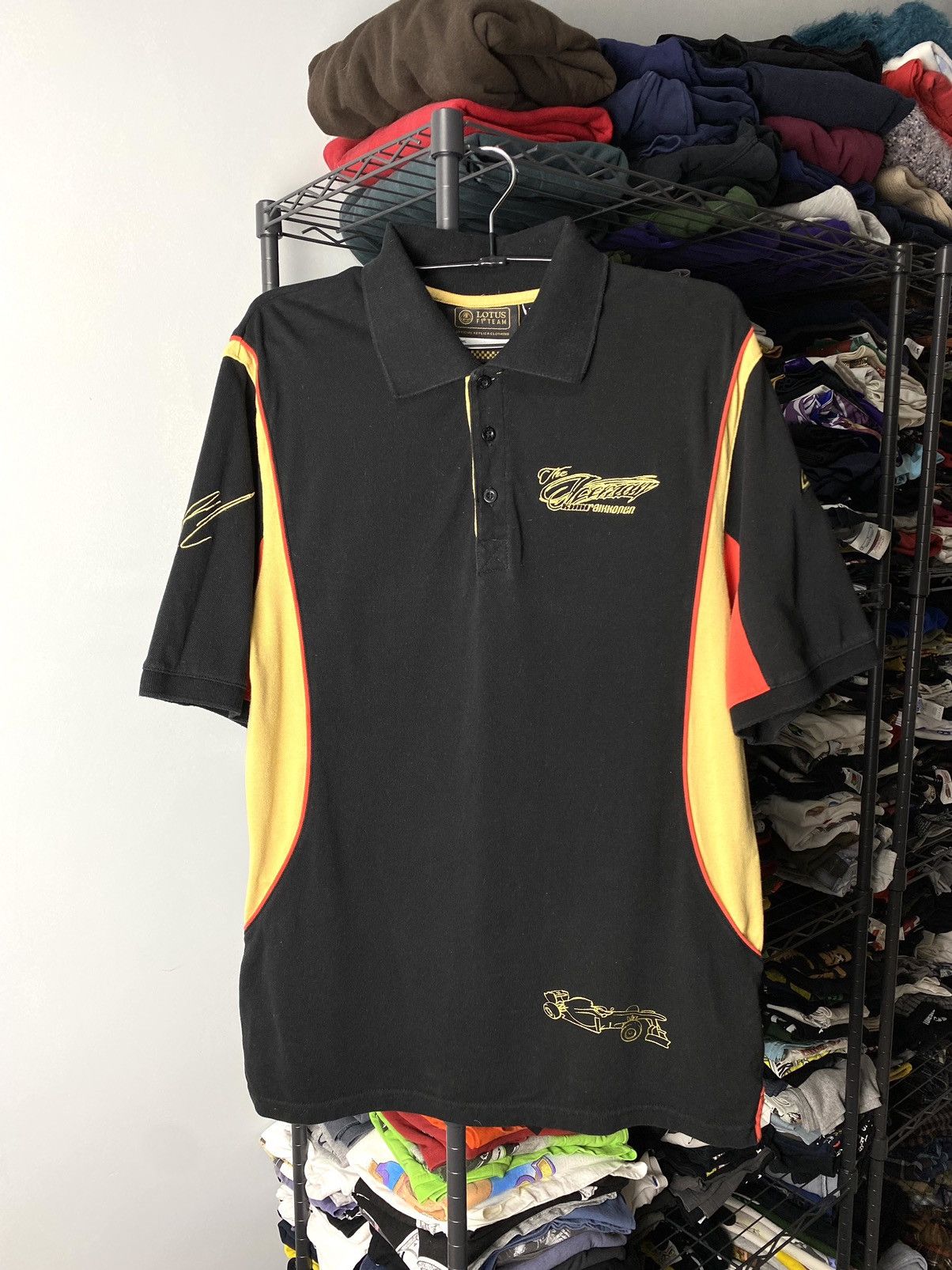 Japanese Brand × Vintage Rare! Vintage Lotus F1 Team Racing Polo Shirt Ferrari Size US M / EU 48-50 / 2 - 2 Thumbnail