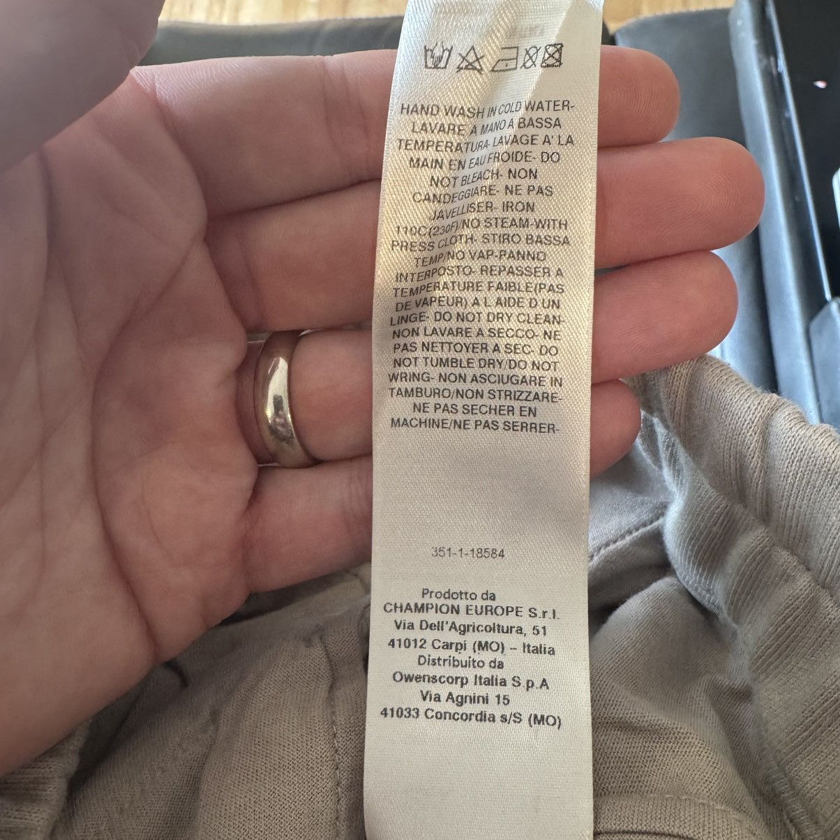 Pearl (Off-White) Rick Owens x Champion Sweatpants Size XXL