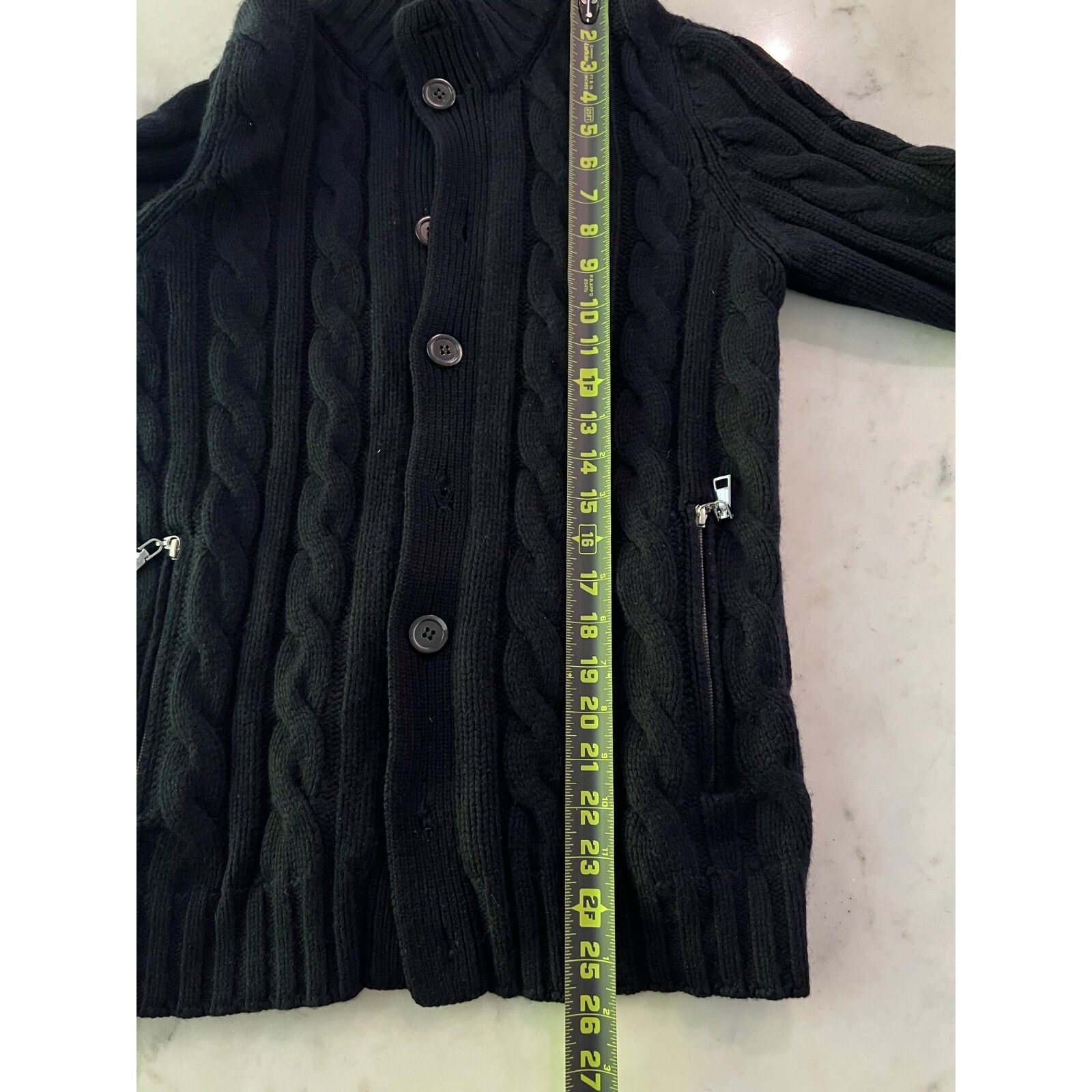 Brunello Cucinelli $3850 Brunello Cucinelli 100% Cashmere Chunky Navy Blue IT50 Size US M / EU 48-50 / 2 - 11 Thumbnail